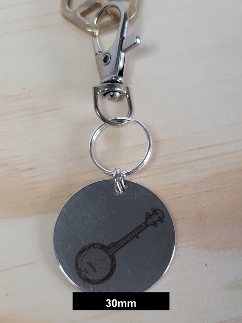 Banjo Engraved Fob