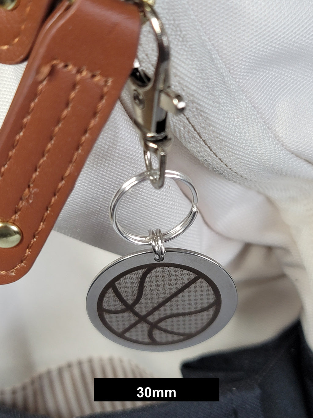 Basketball Engraved Fob