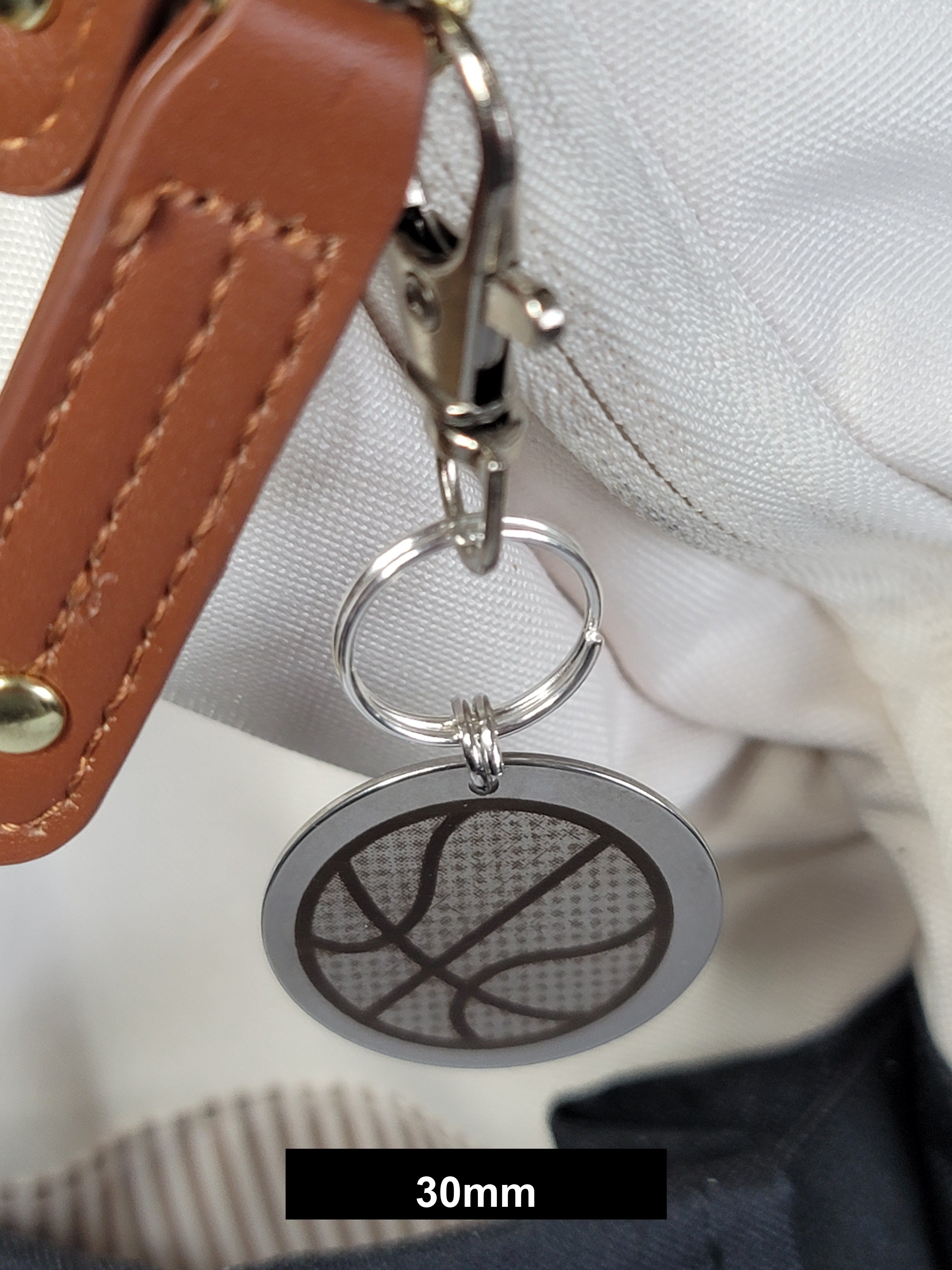 Basketball Engraved Fob