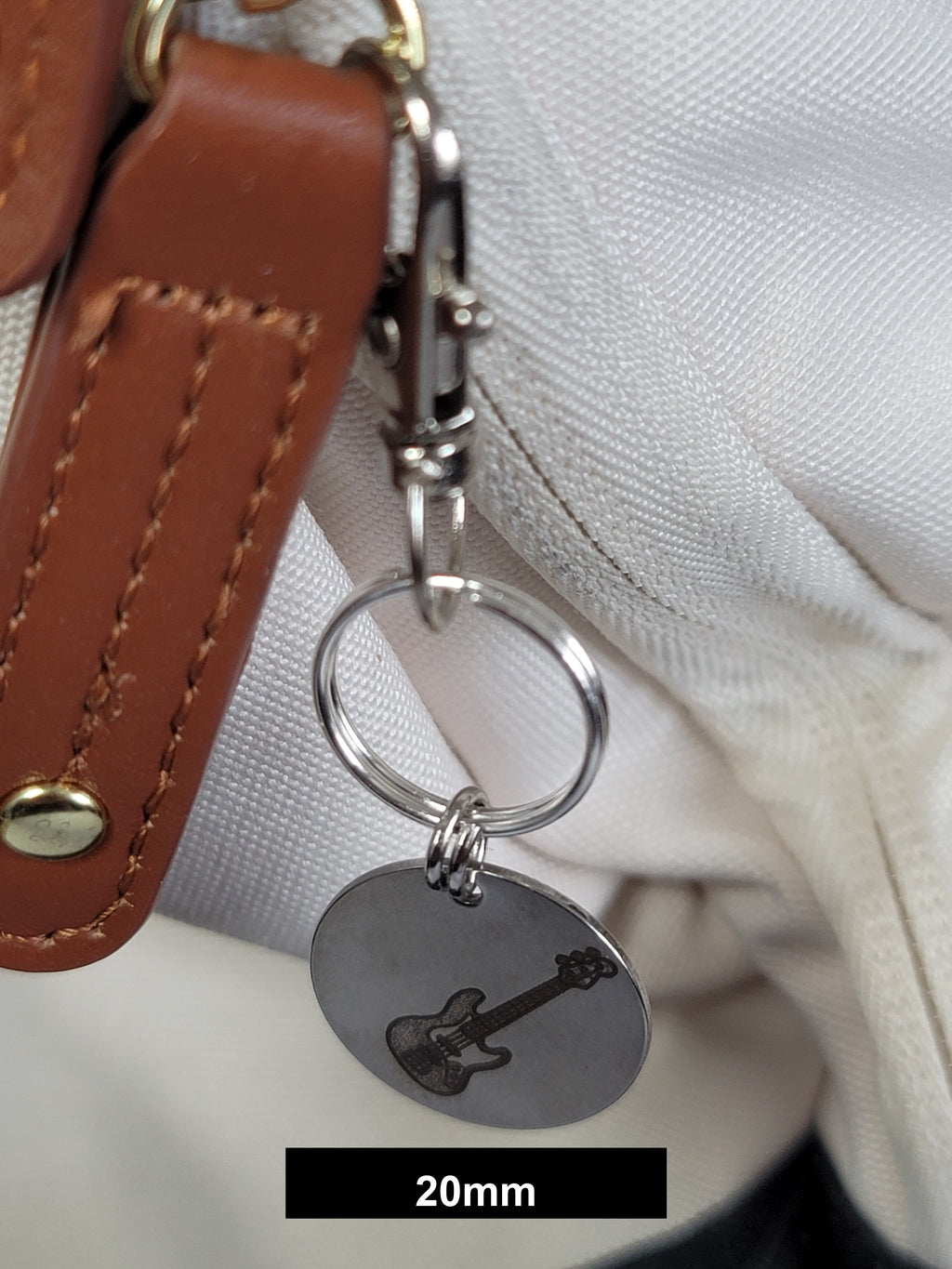 Bass Guitar Engraved Fob
