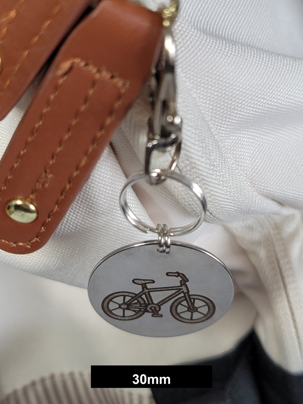 Bicycle Engraved Fob