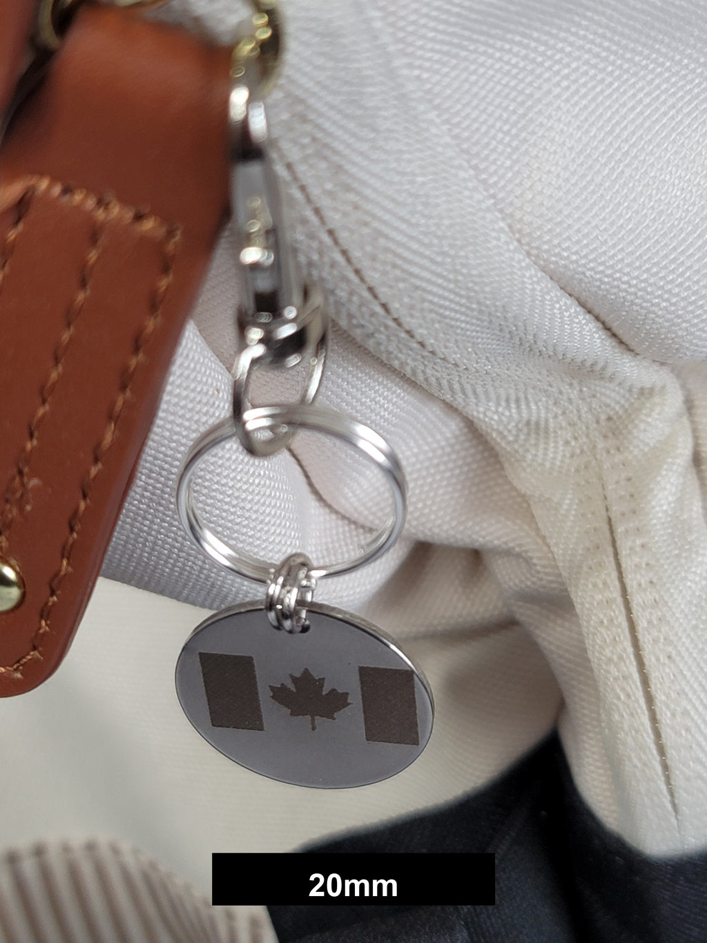 Canada Flag Engraved Fob