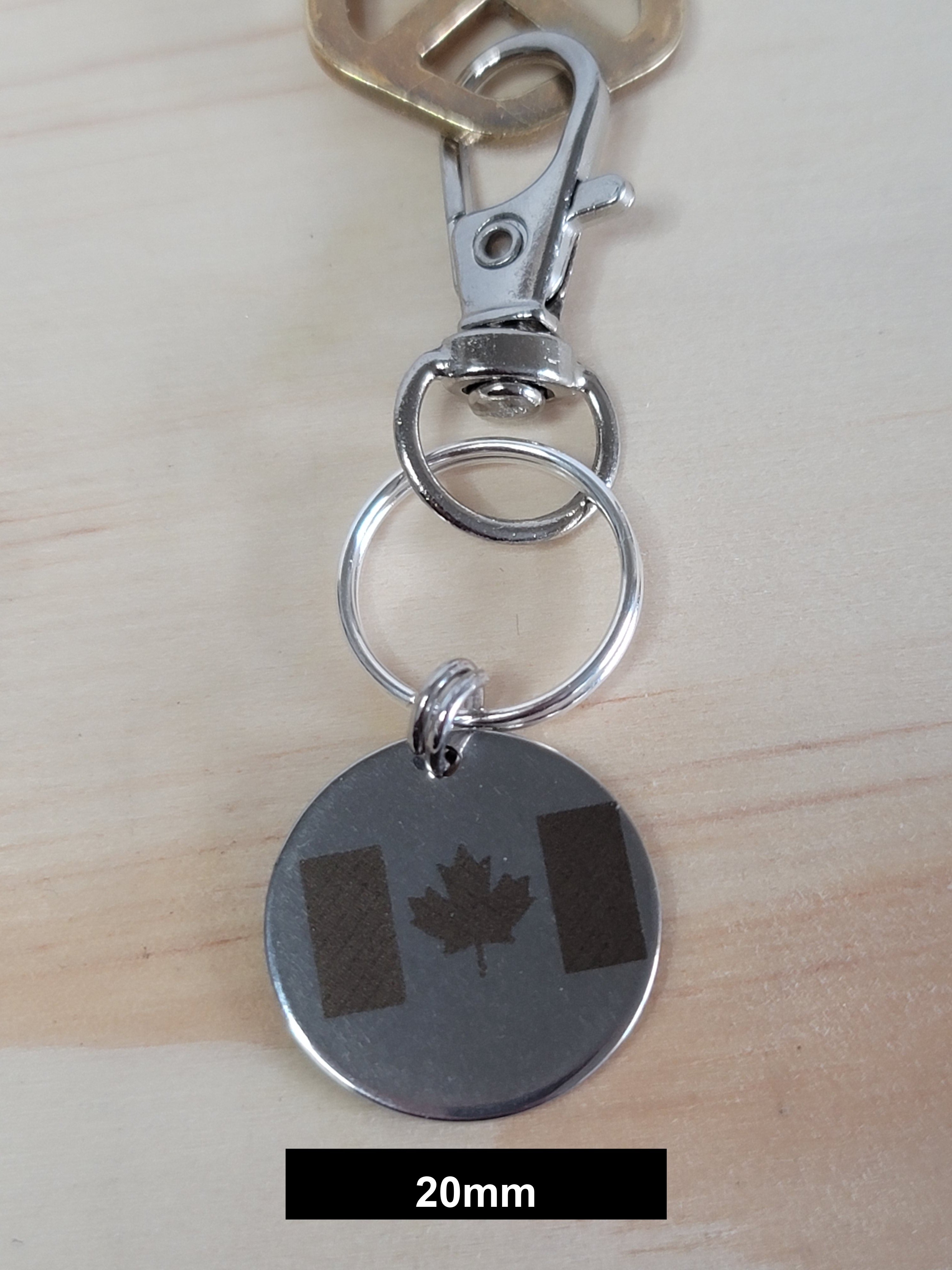 Canada Flag Engraved Fob
