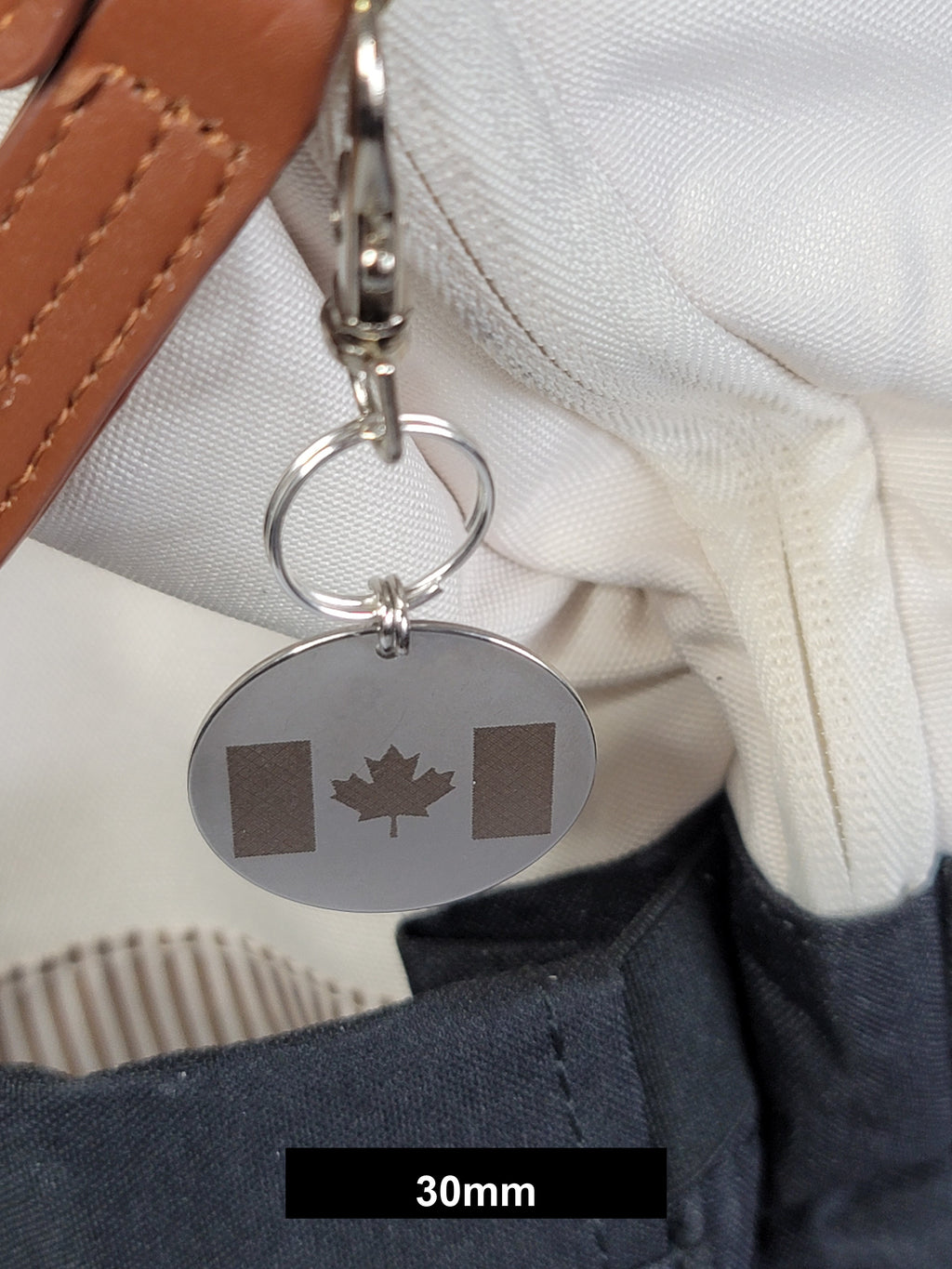 Canada Flag Engraved Fob
