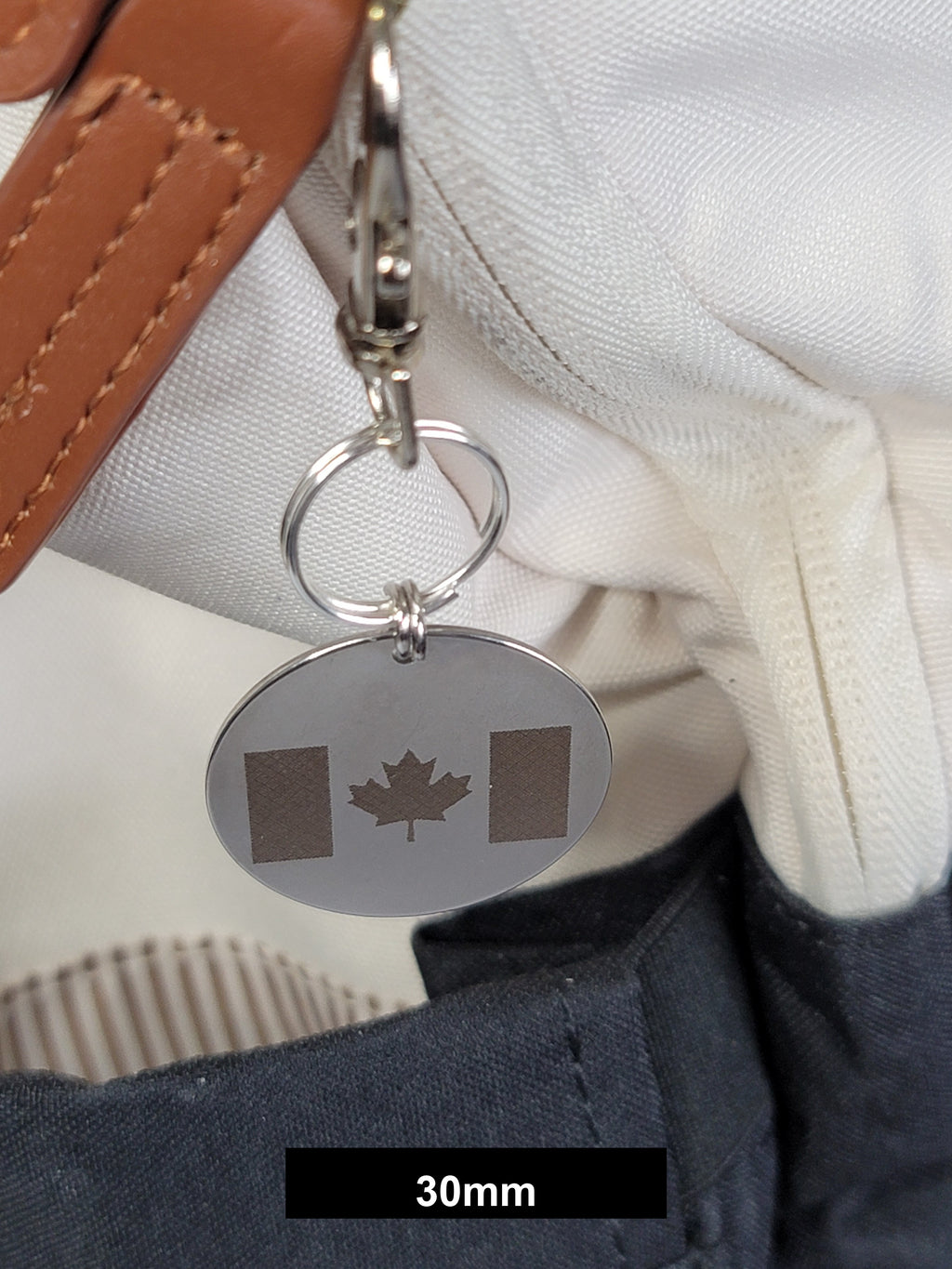 Canada Flag Engraved Fob