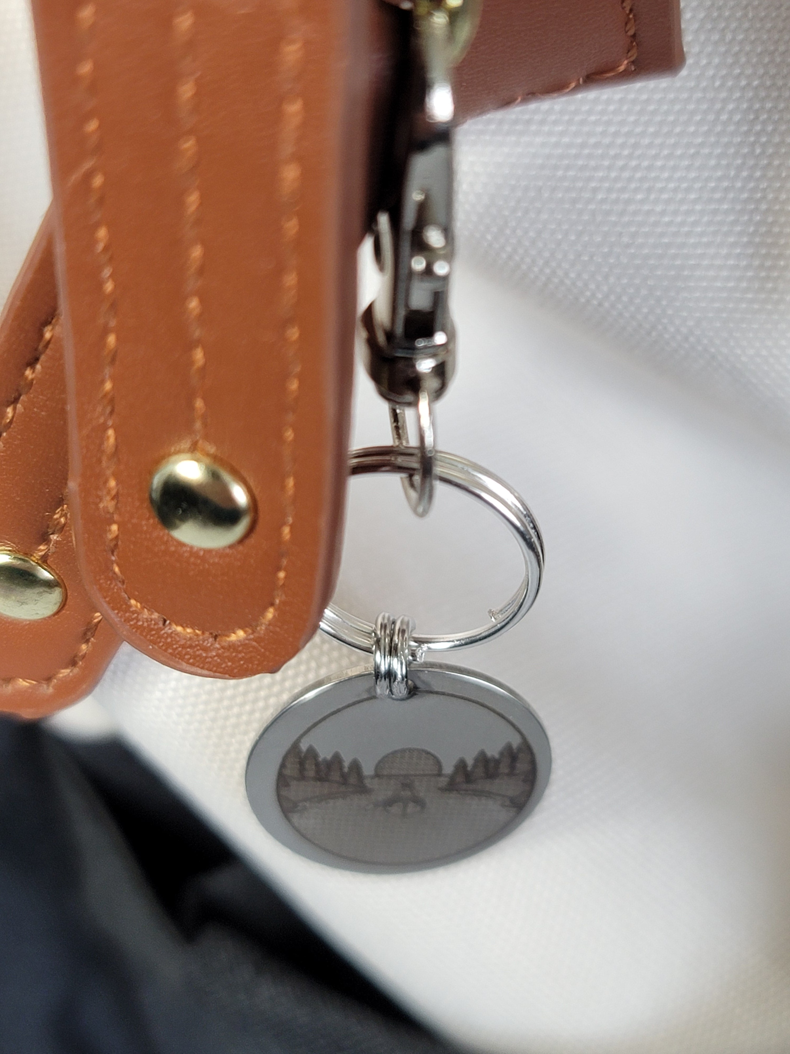 Laser Engraved Canoe Keychain Fob – Steel Paddling Zipper Pull