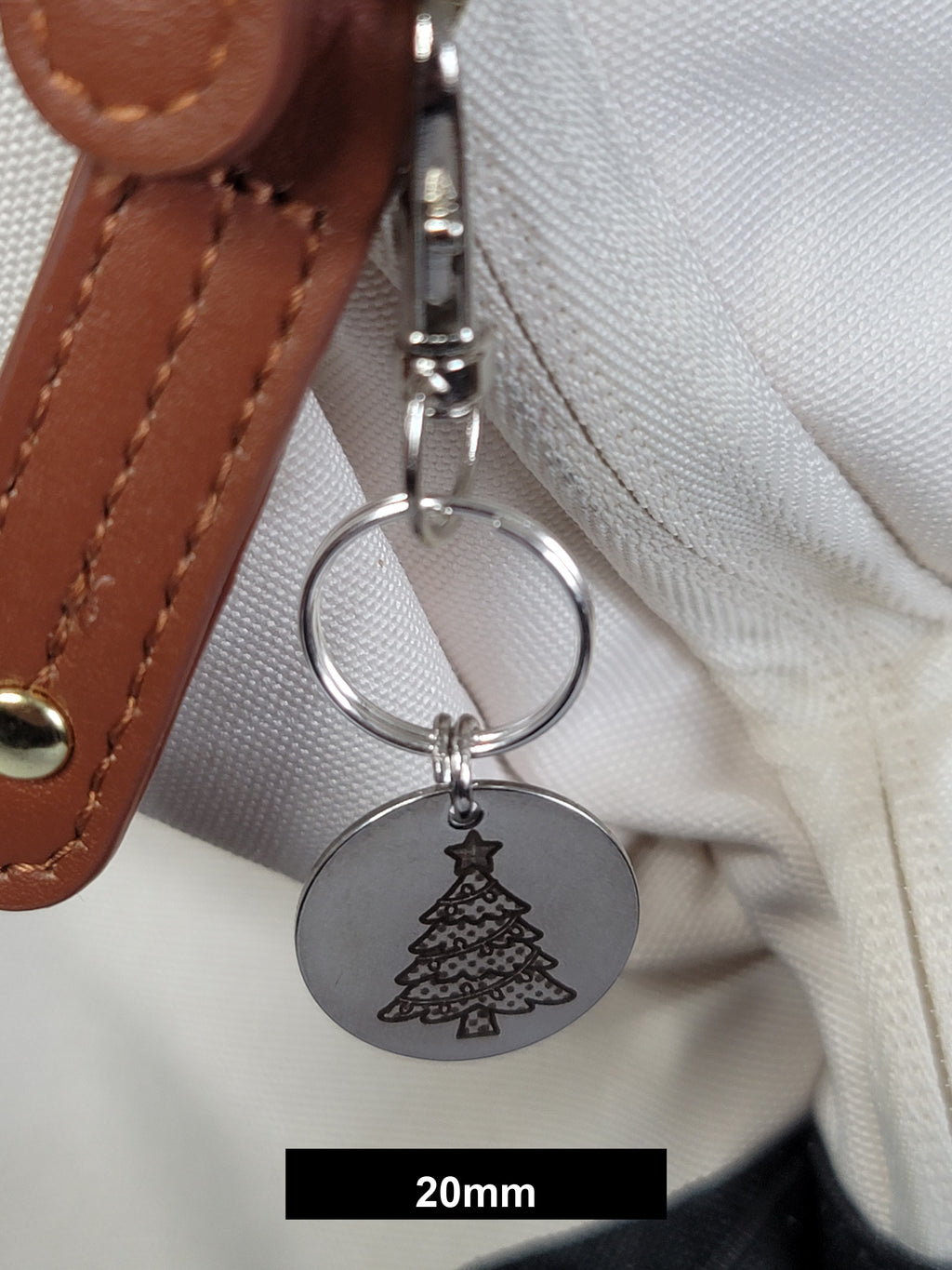 Christmas Tree Engraved Fob