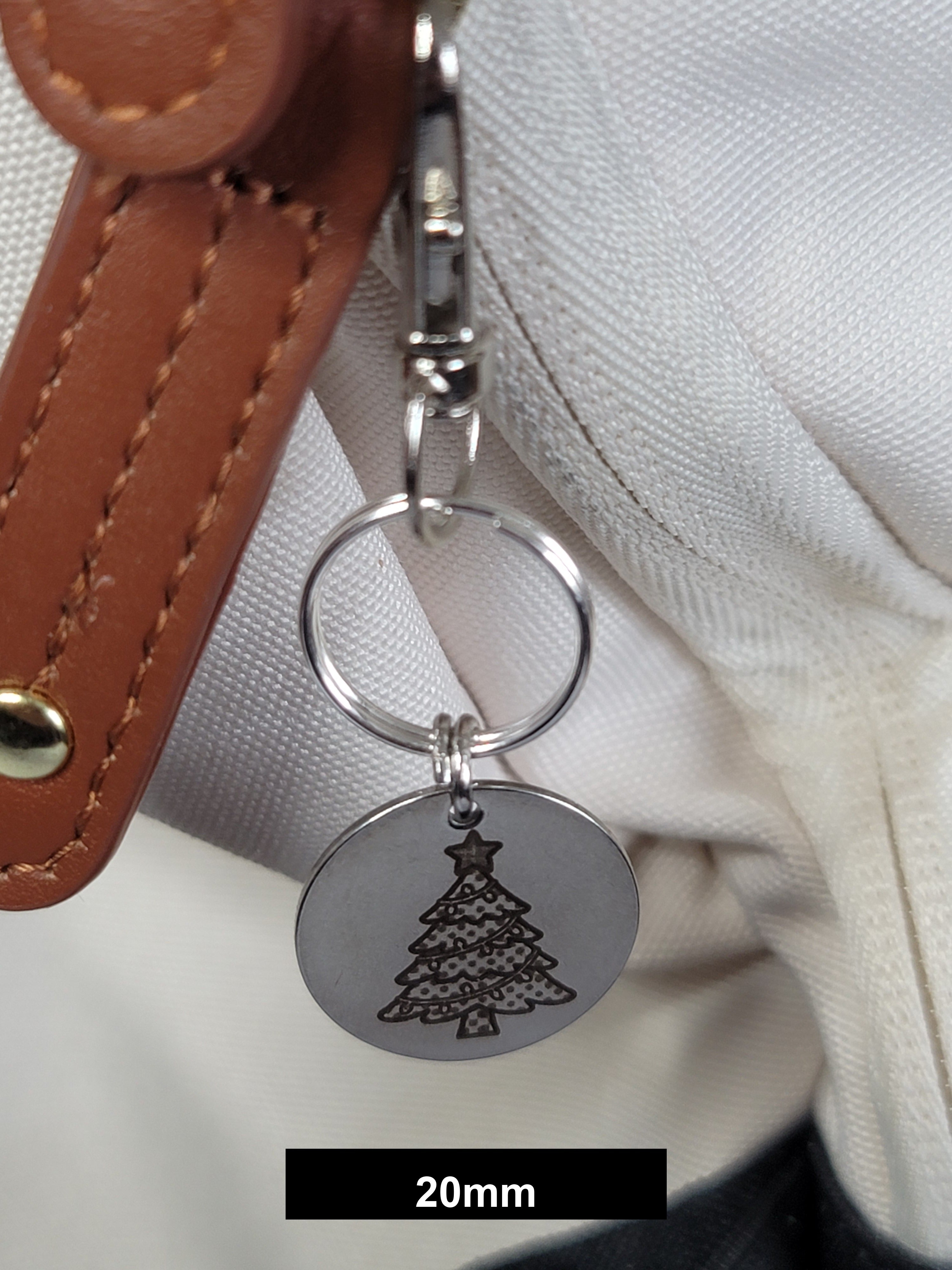 Christmas Tree Engraved Fob
