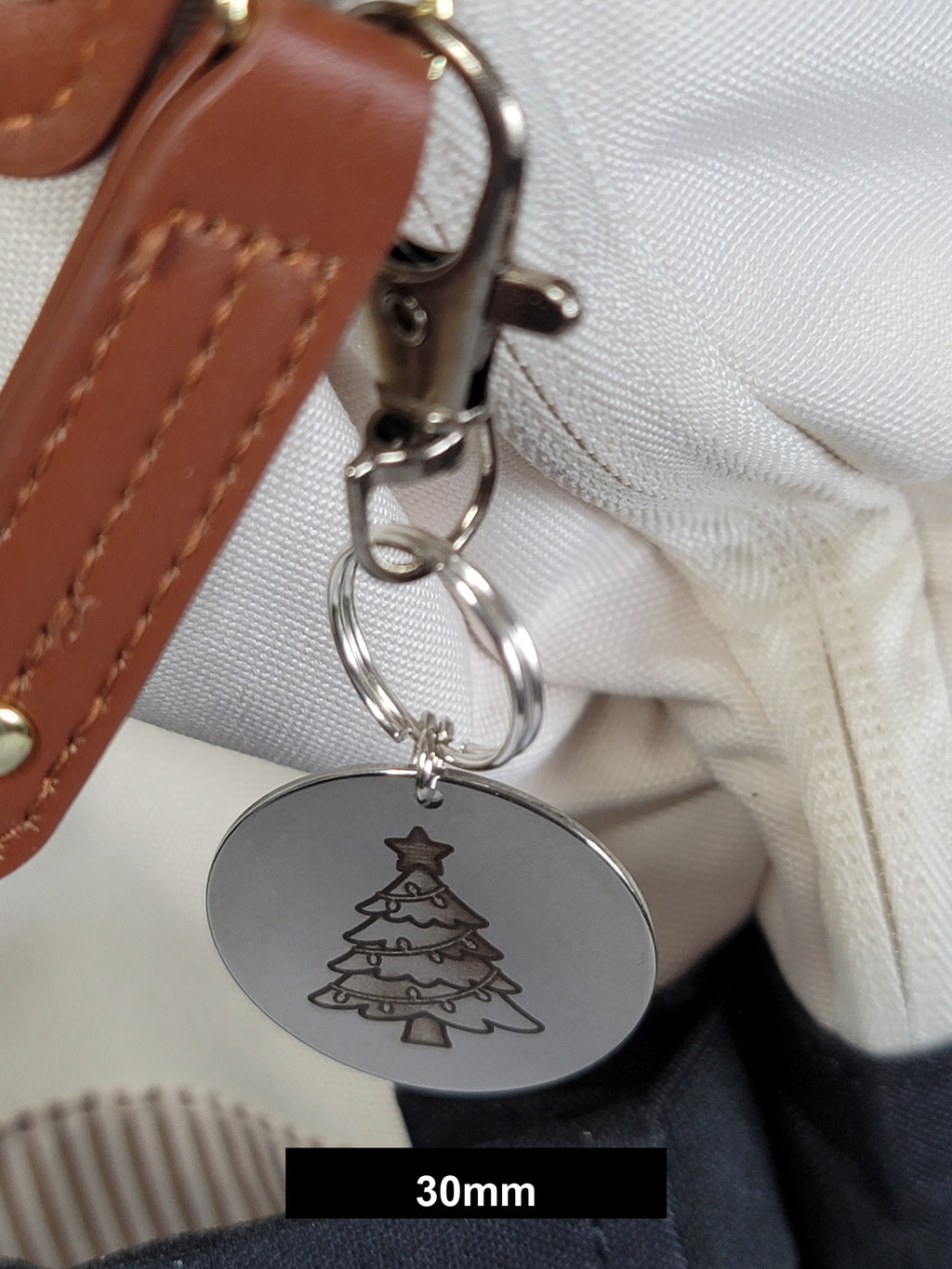 Christmas Tree Engraved Fob