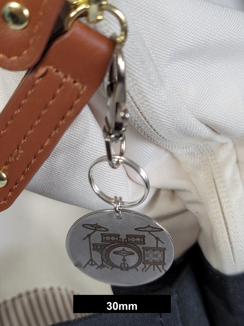 Drum Kit Engraved Fob