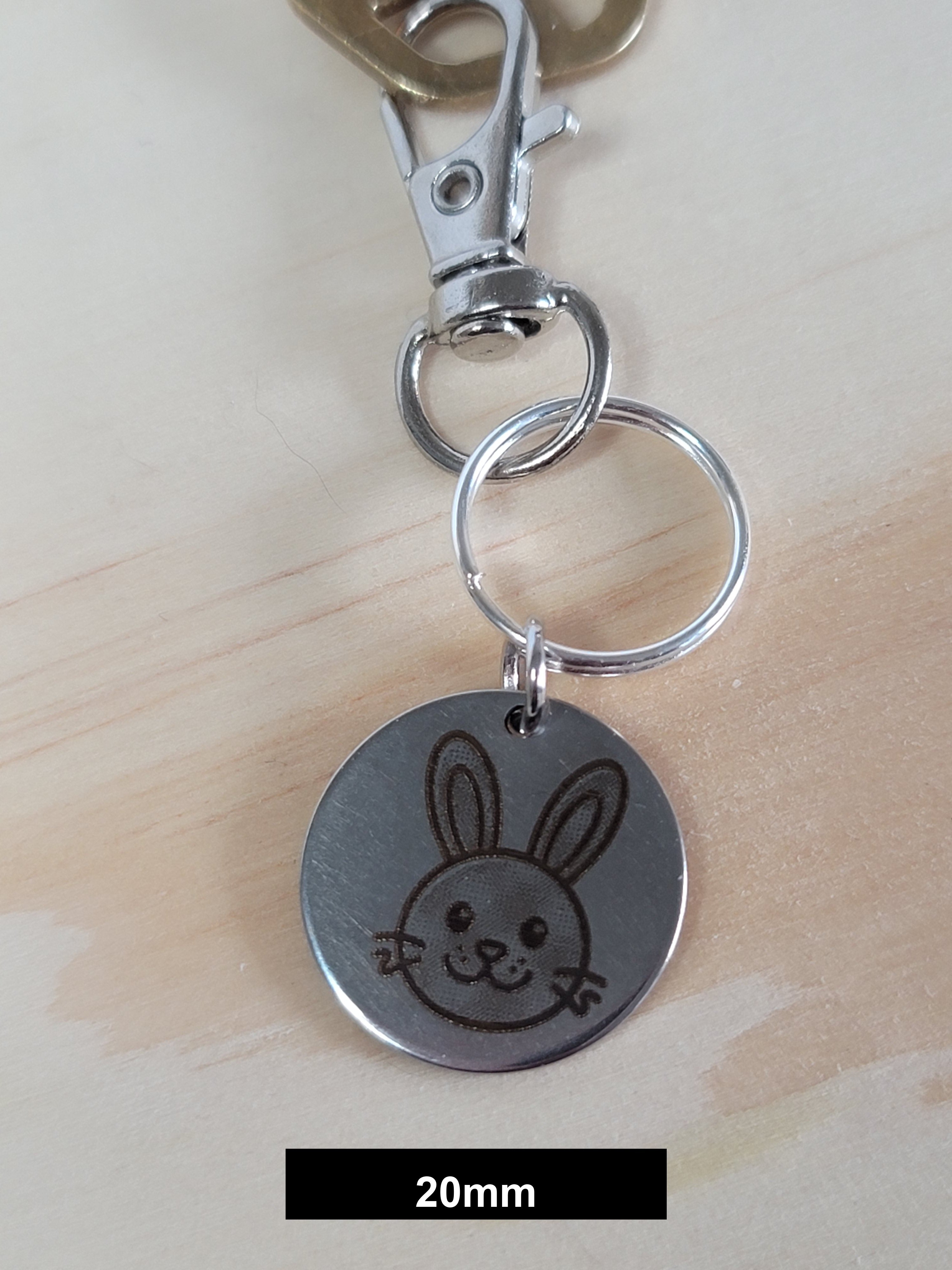 Easter Bunny Engraved Fob