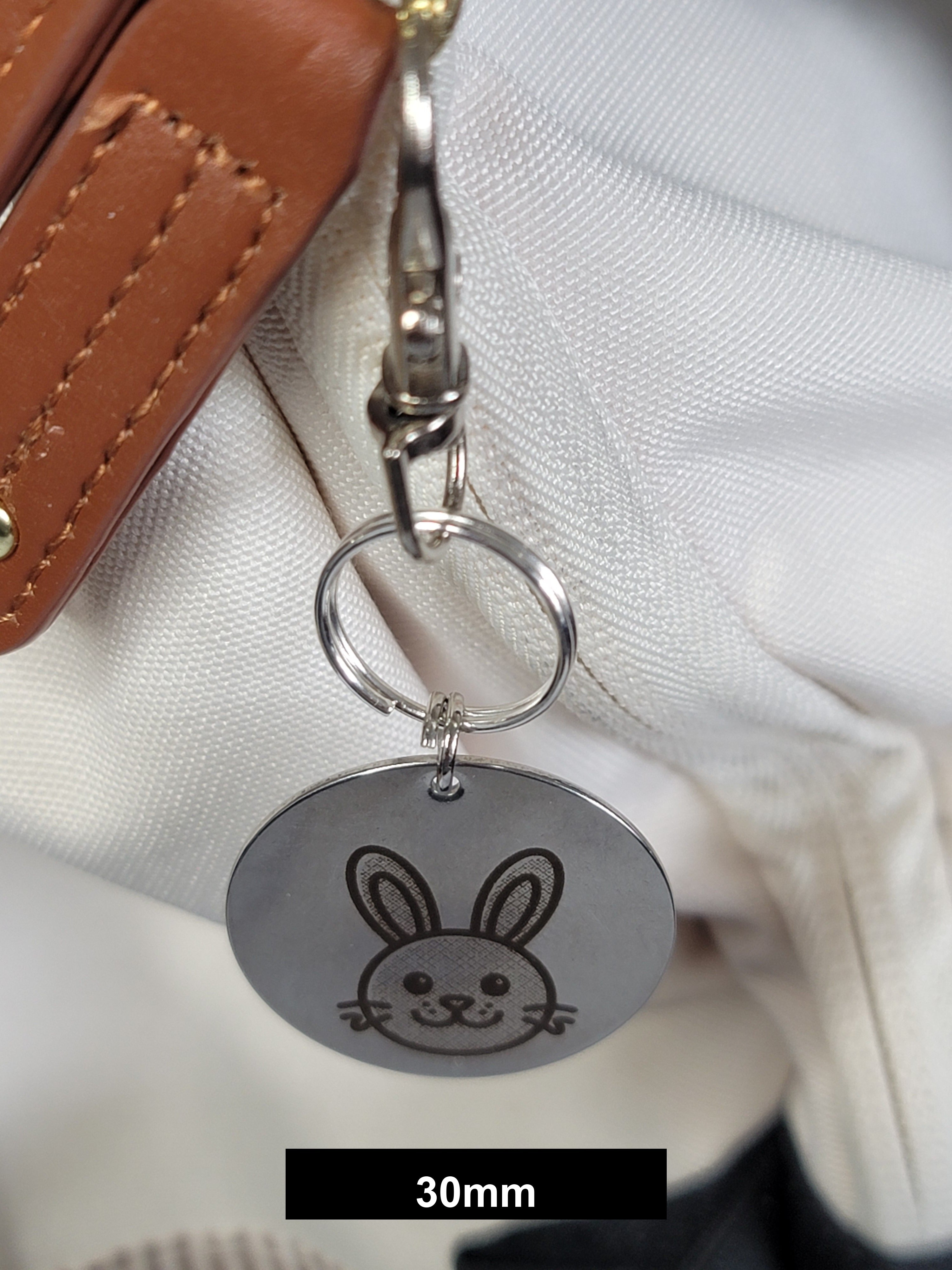 Easter Bunny Engraved Fob