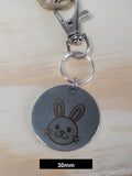 Easter Bunny Engraved Fob