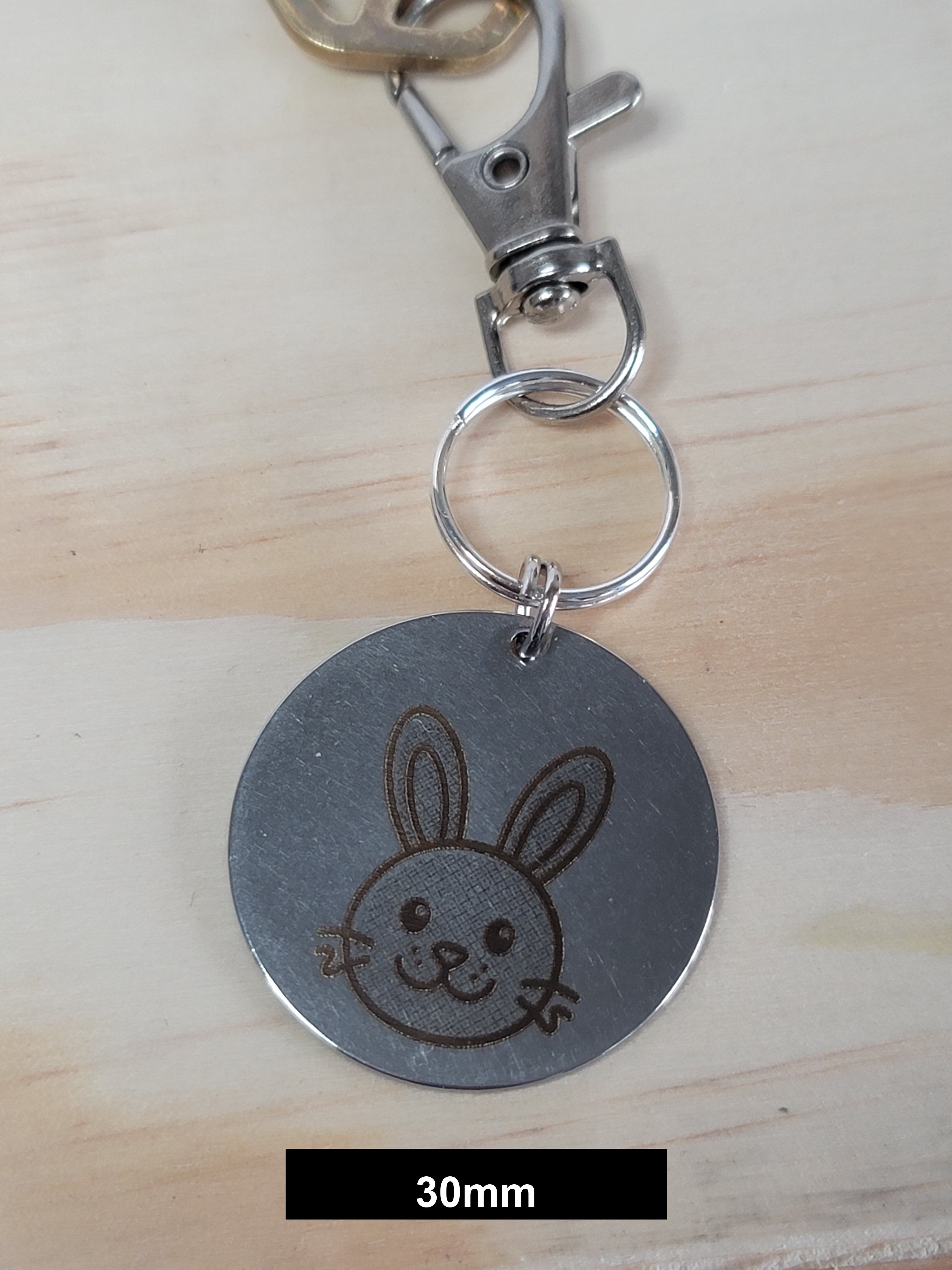 Easter Bunny Engraved Fob