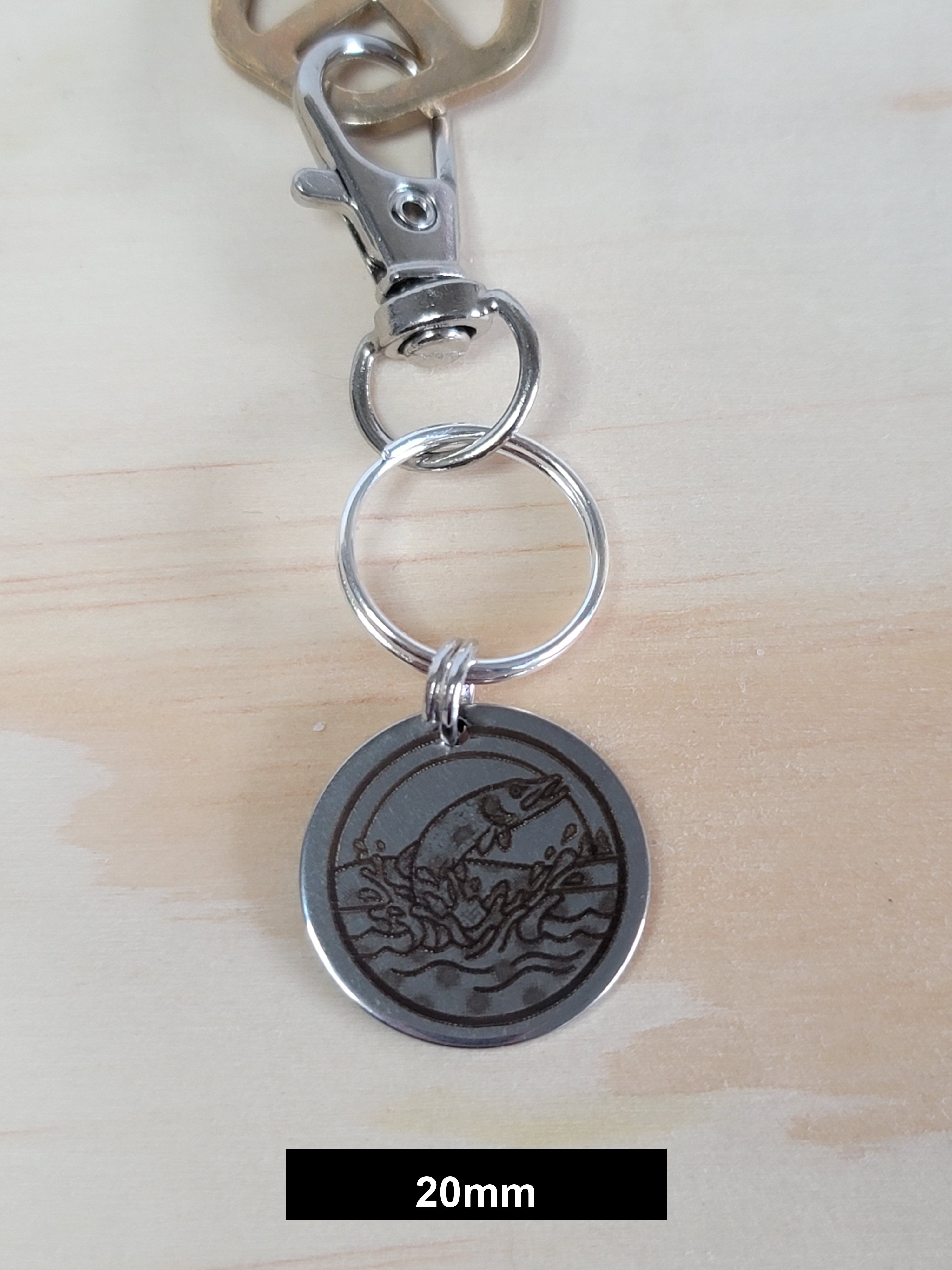 Fish Engraved Fob