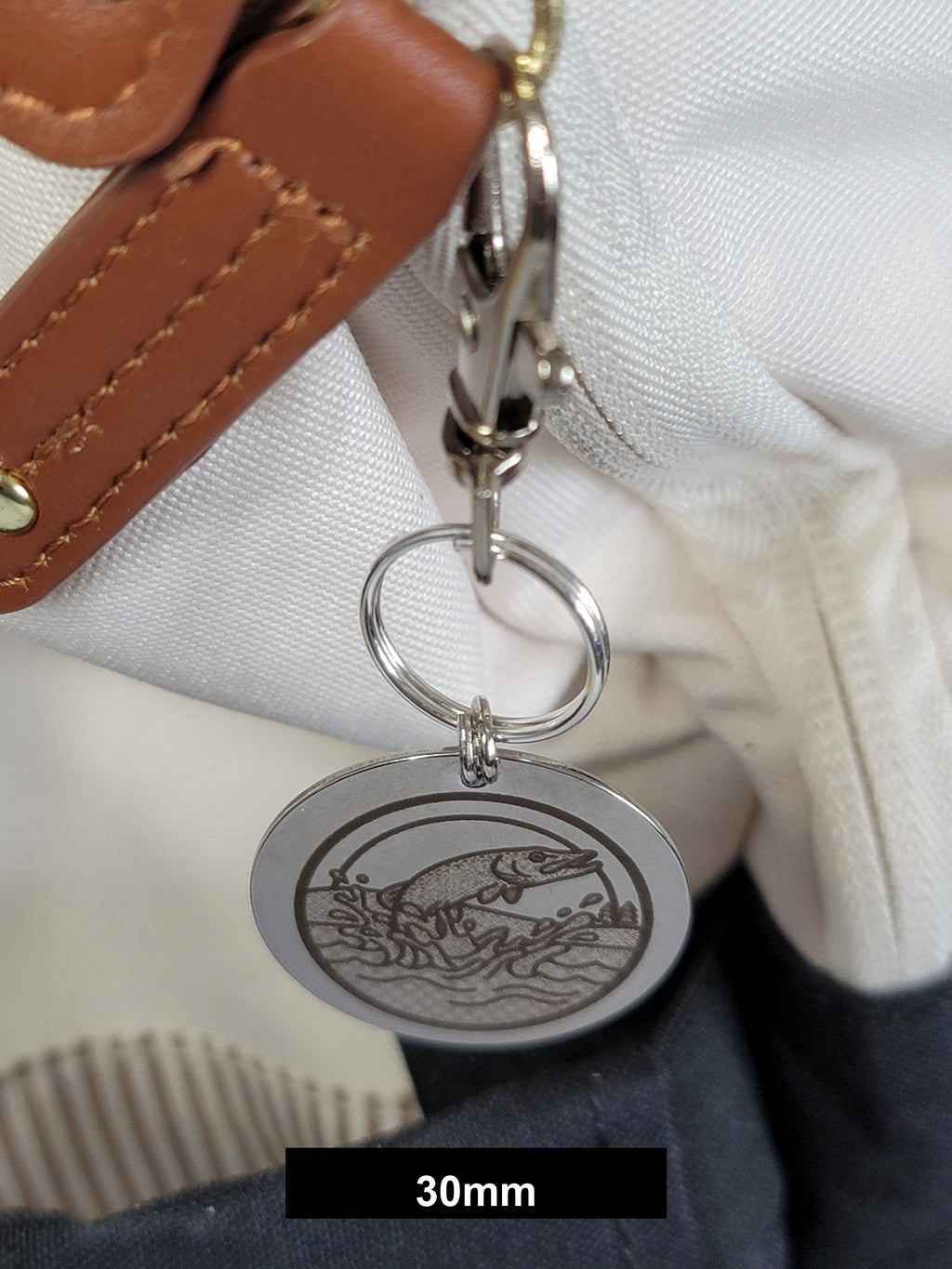 Fish Engraved Fob