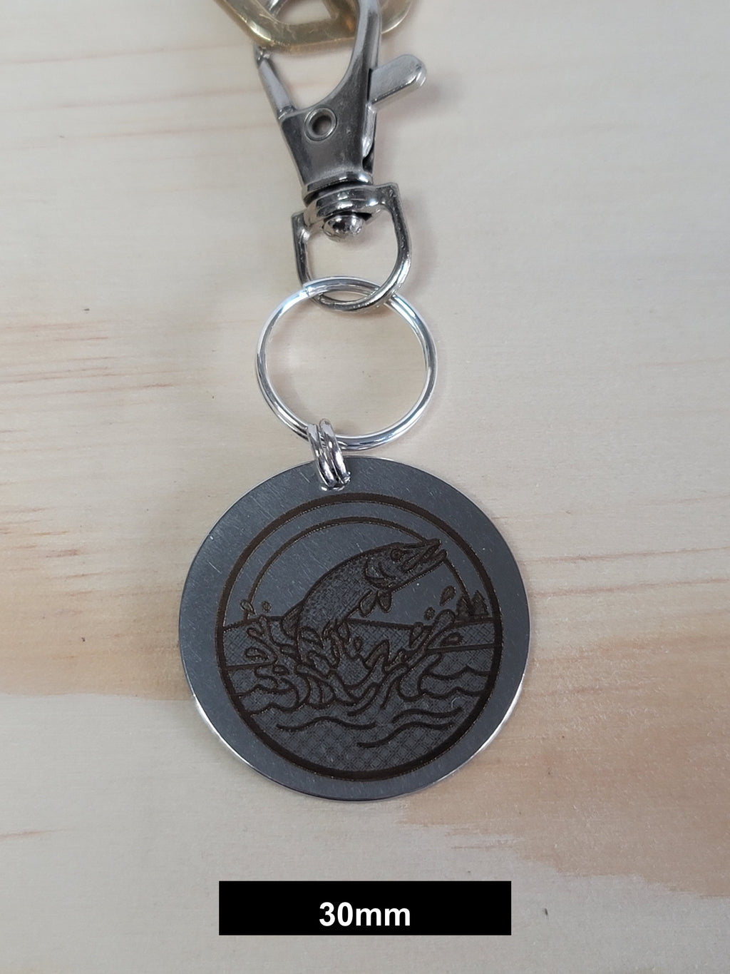 Fish Engraved Fob