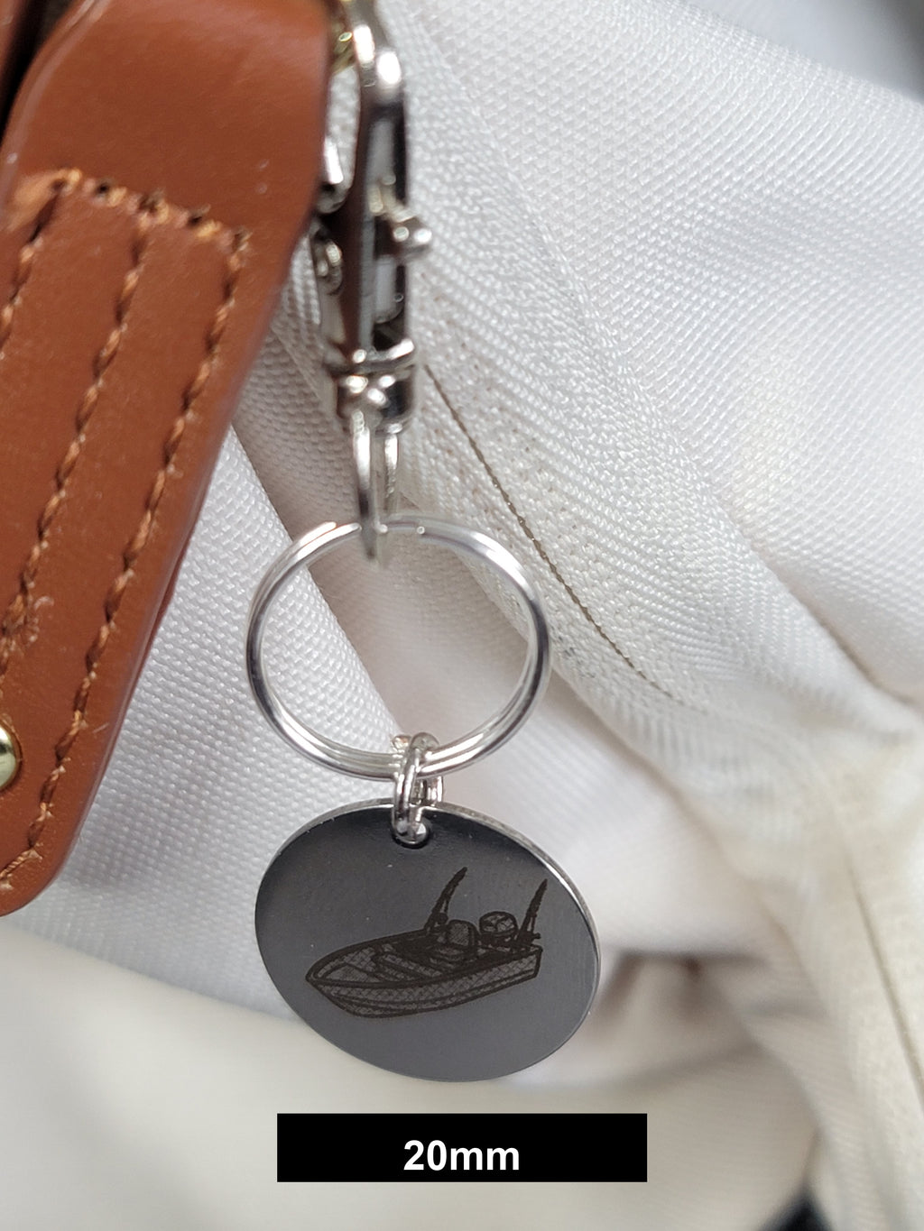 Fishing Boat Engraved Fob