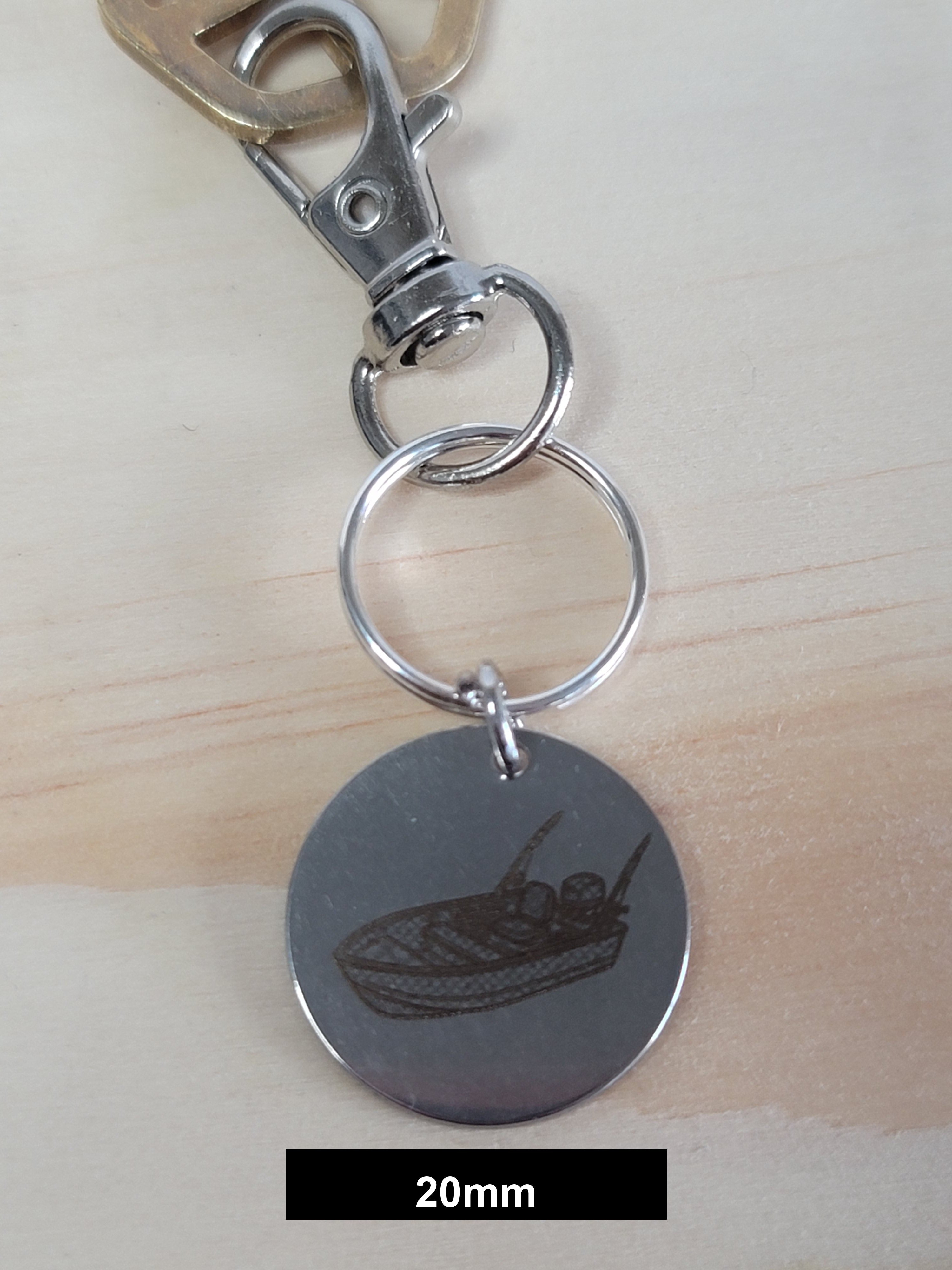 Fishing Boat Engraved Fob
