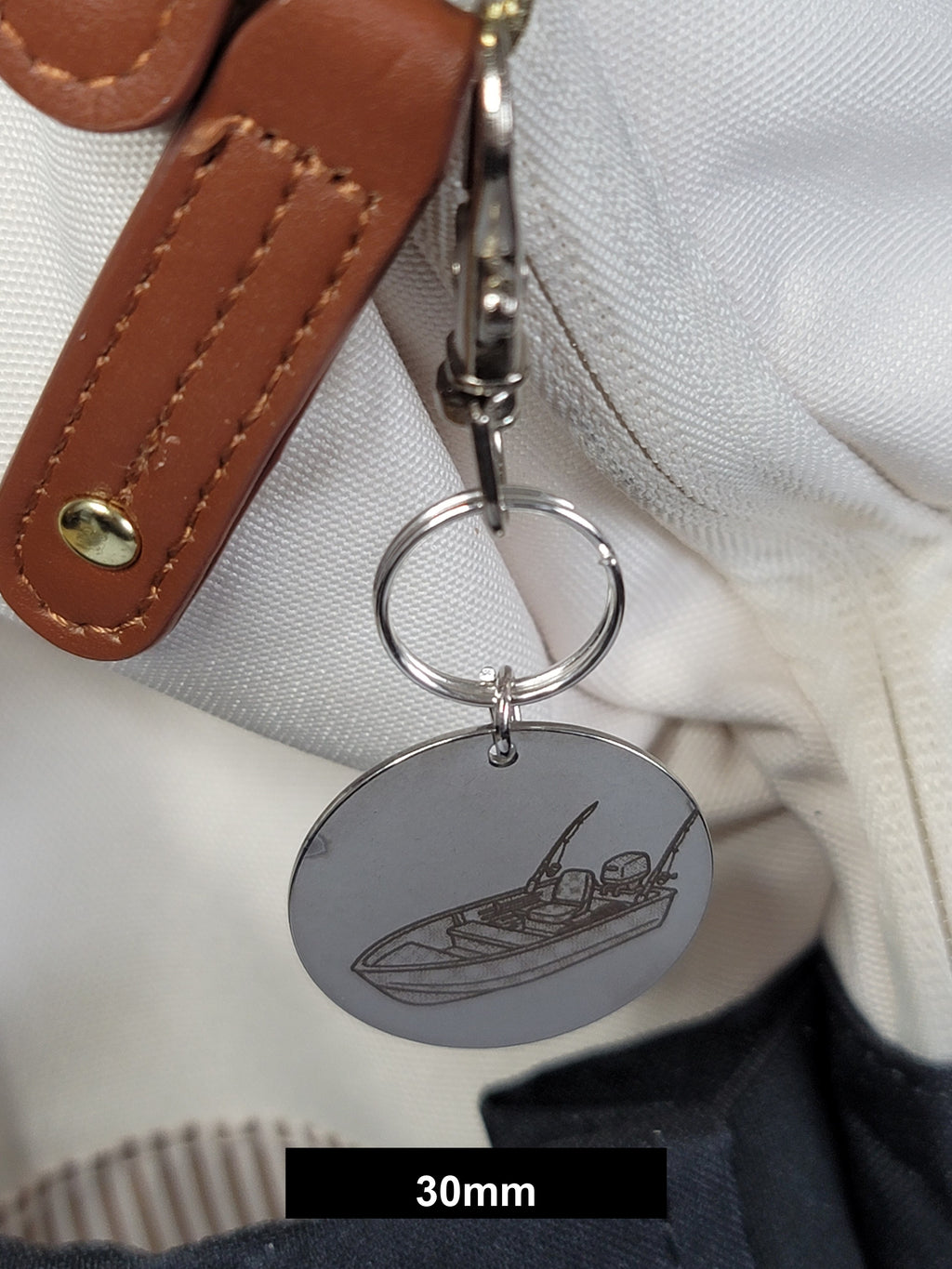 Fishing Boat Engraved Fob