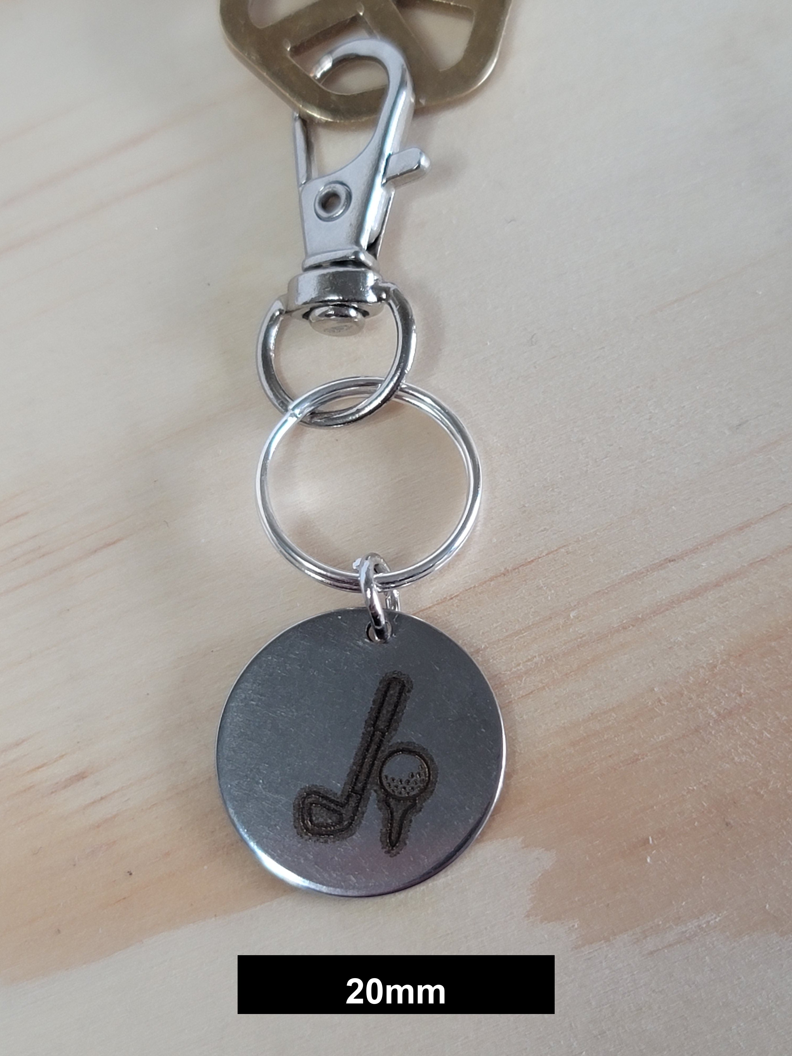 Golf Engraved Fob