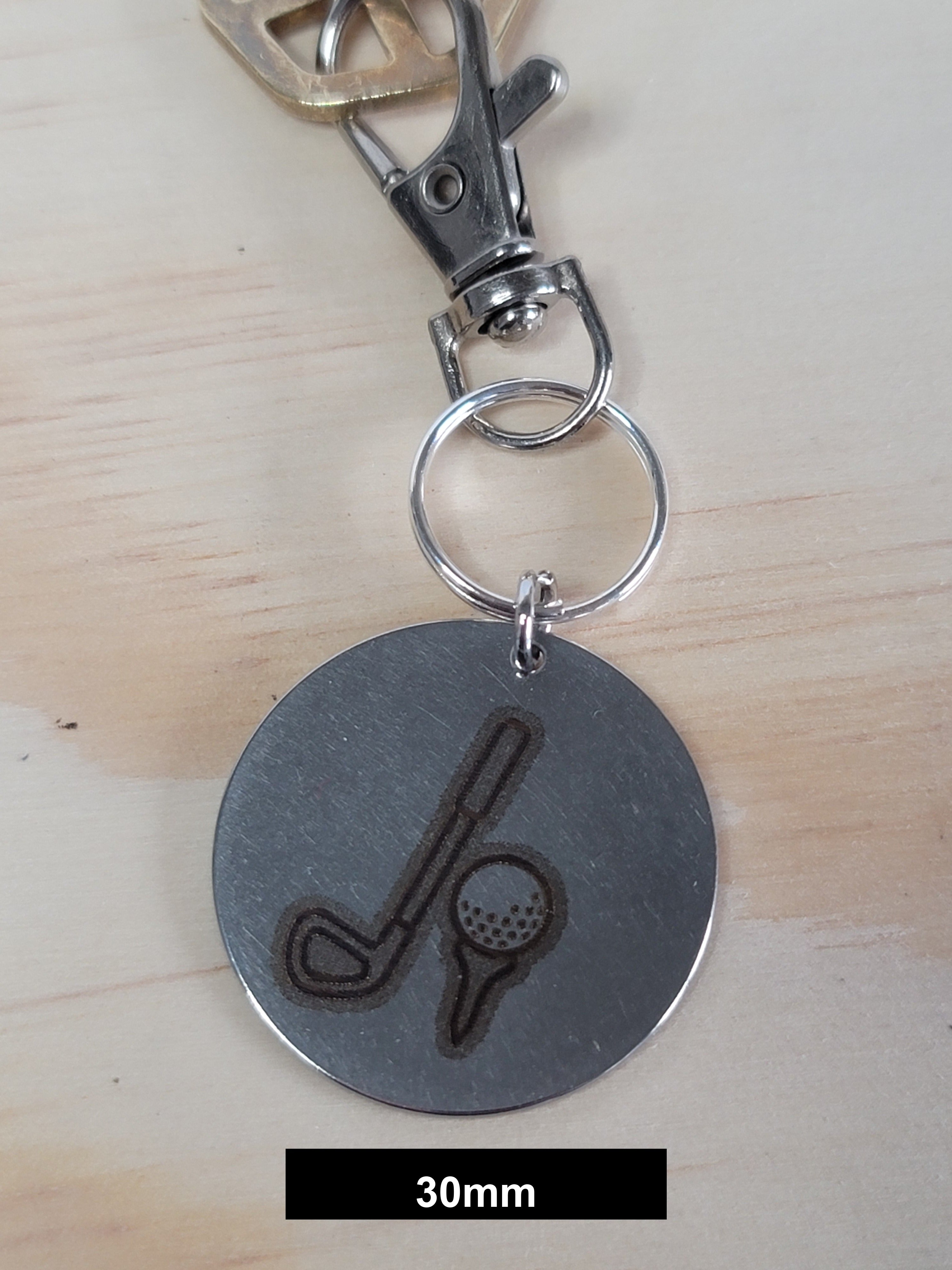 Golf Engraved Fob