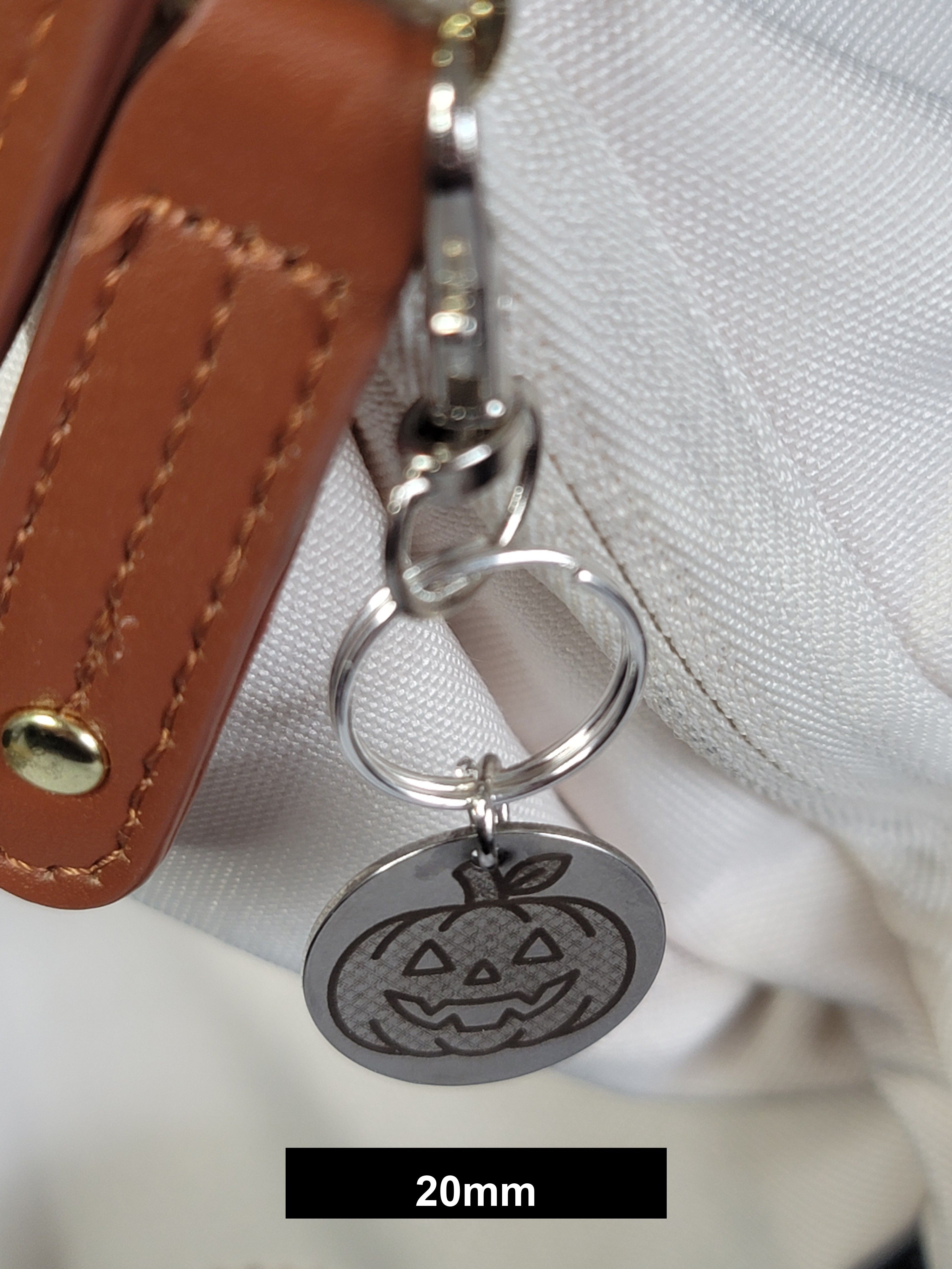 Halloween Pumpkin Engraved Fob