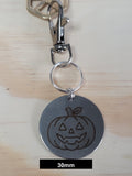 Halloween Pumpkin Engraved Fob