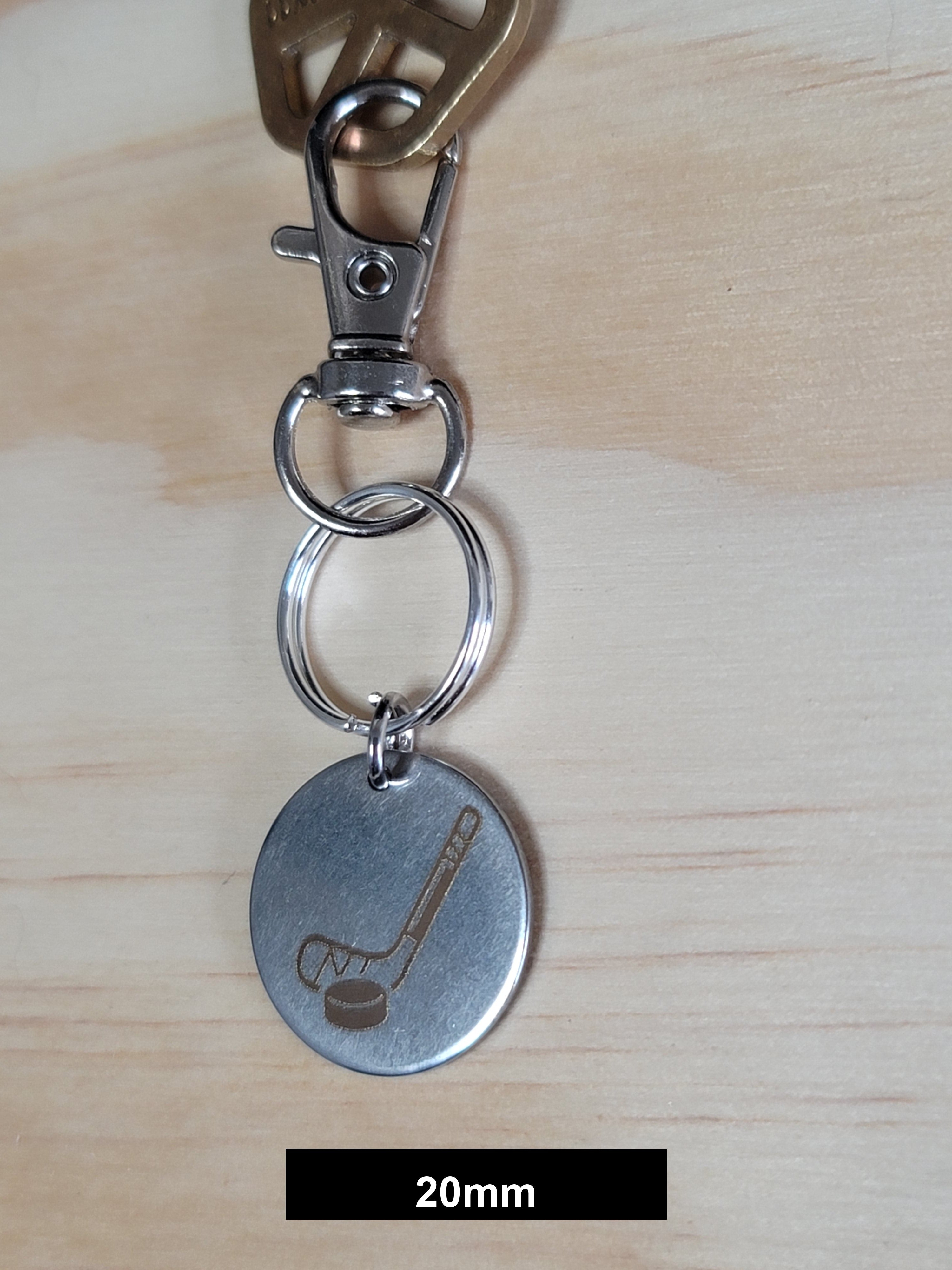 Hockey Engraved Fob