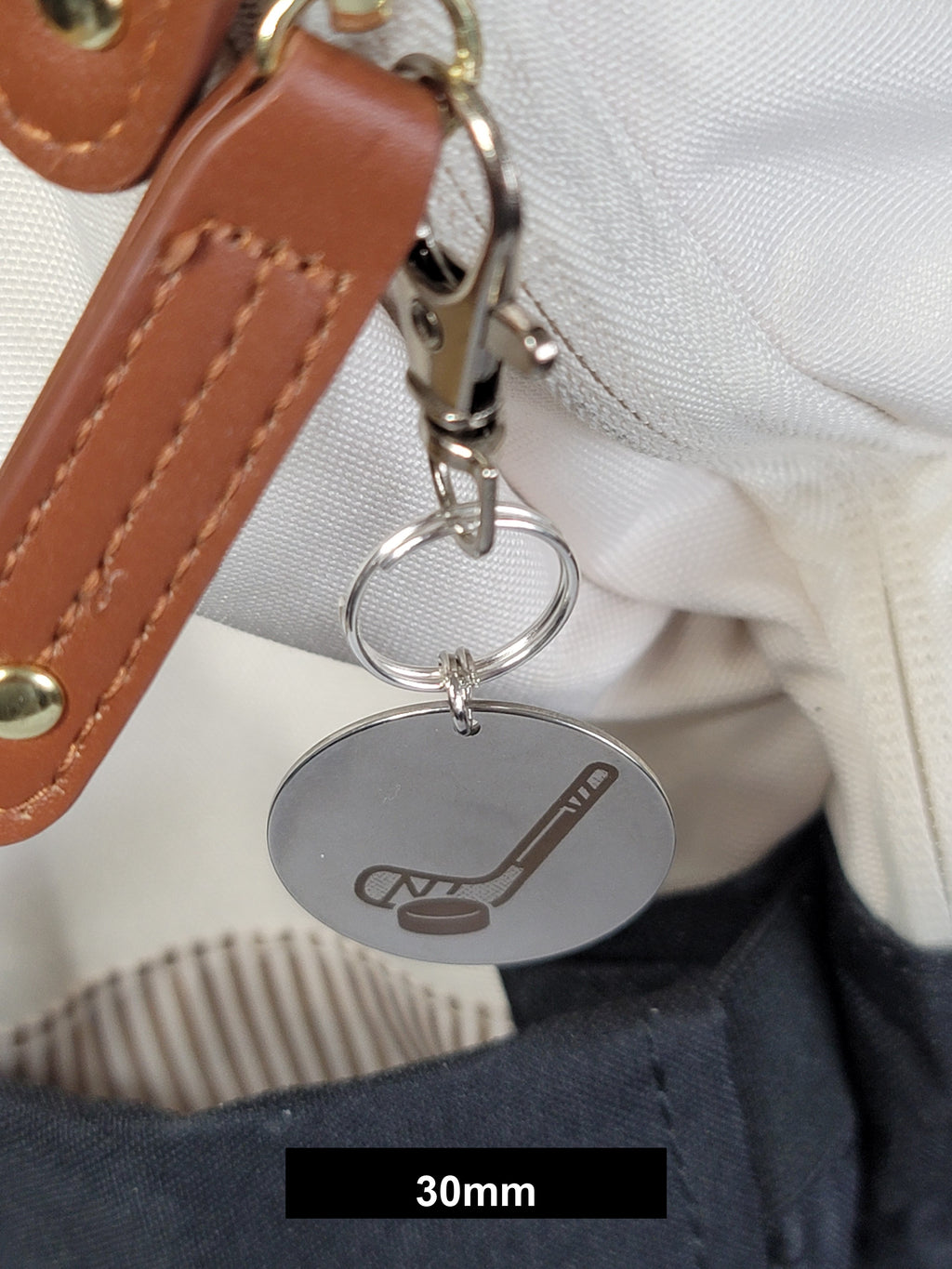 Hockey Engraved Fob
