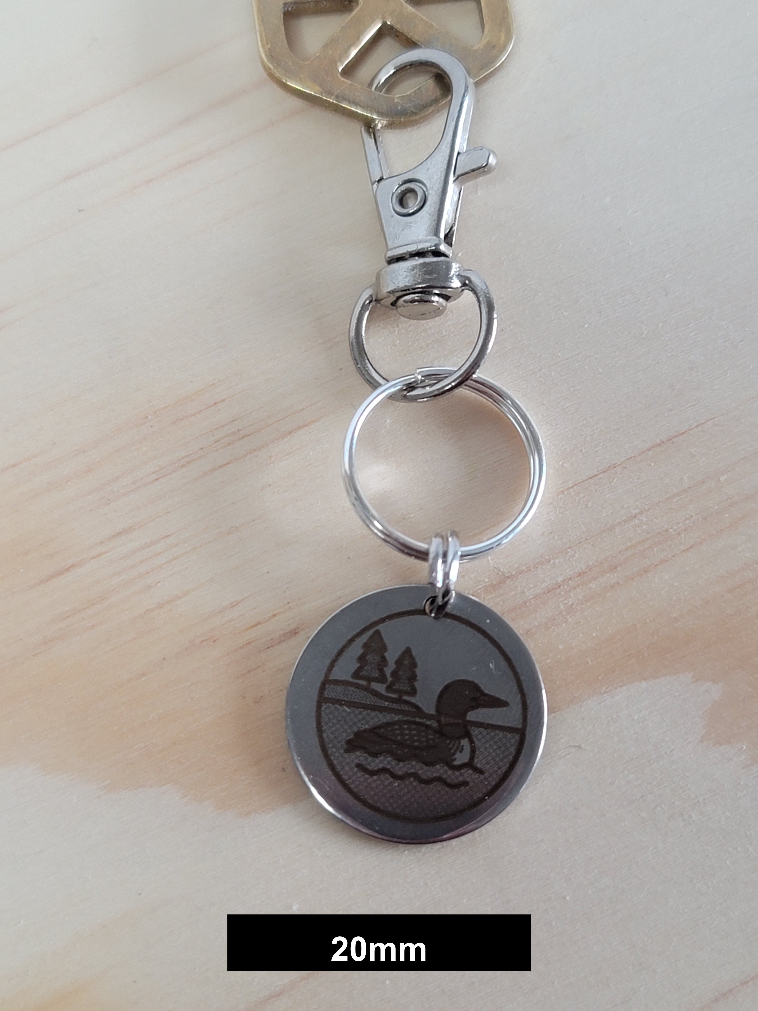Loon Engraved Fob