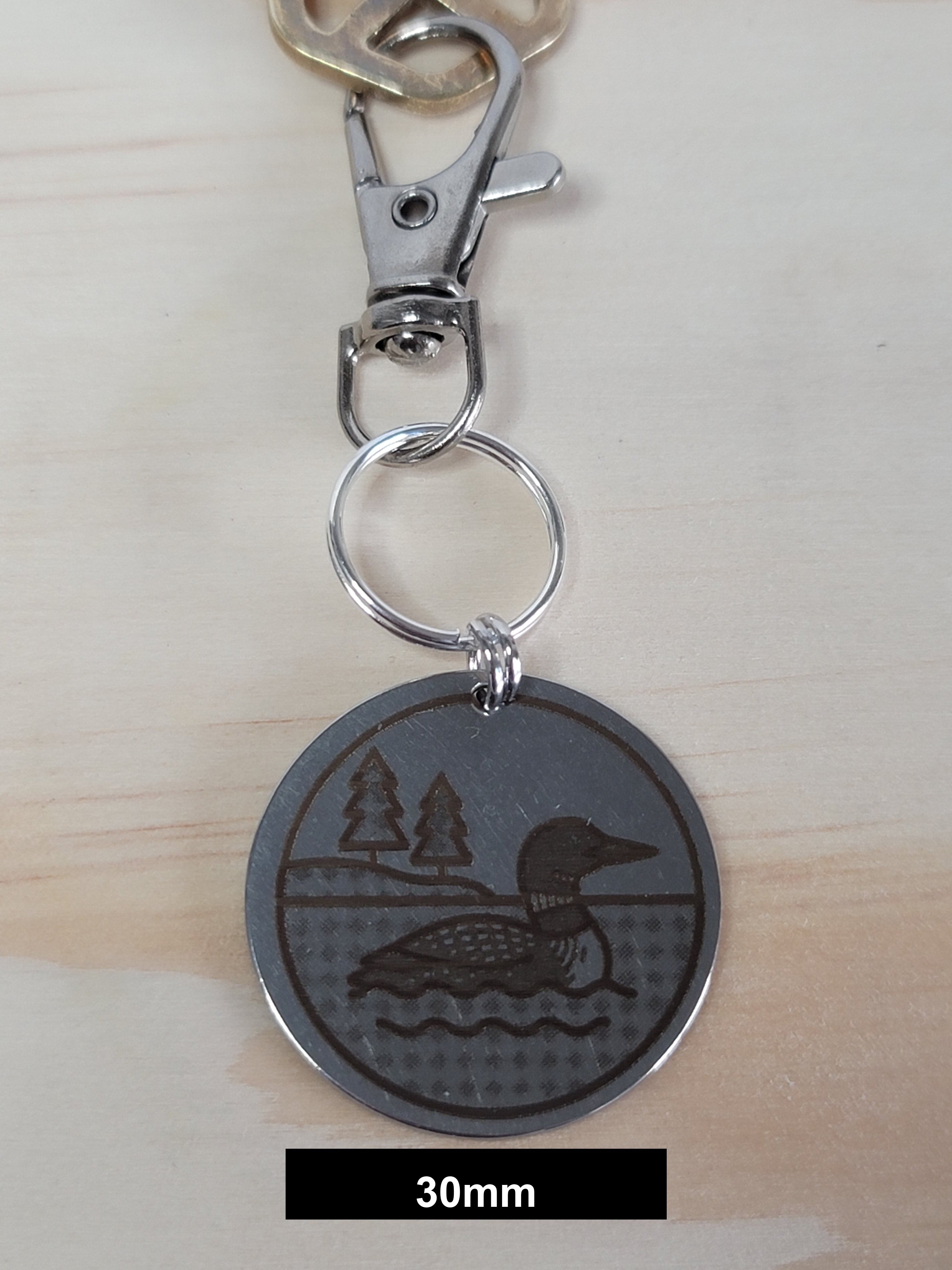 Loon Engraved Fob