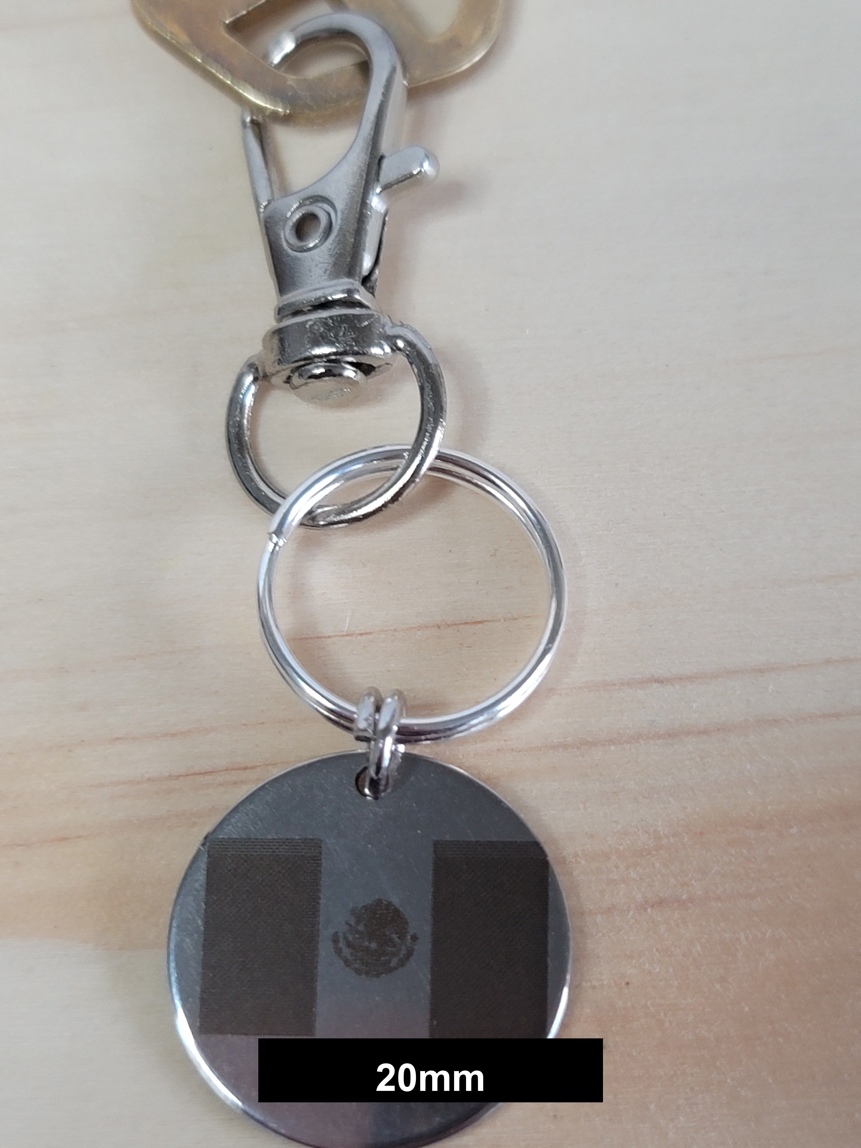 Mexico Flag Engraved Fob