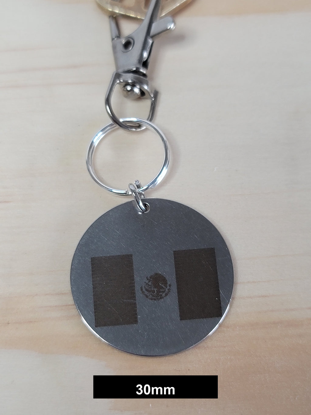 Mexico Flag Engraved Fob