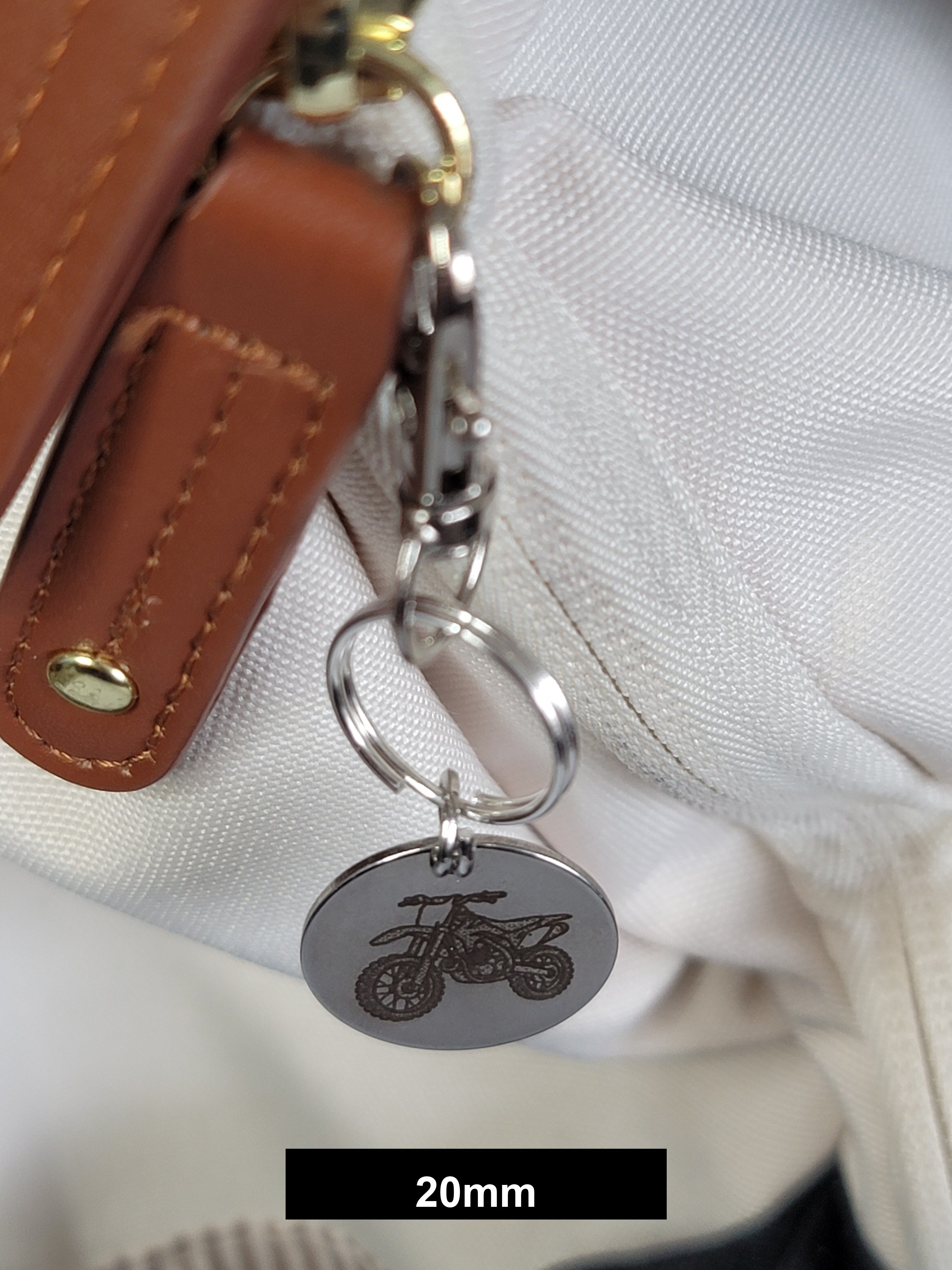 Motorcycle Engraved Fob