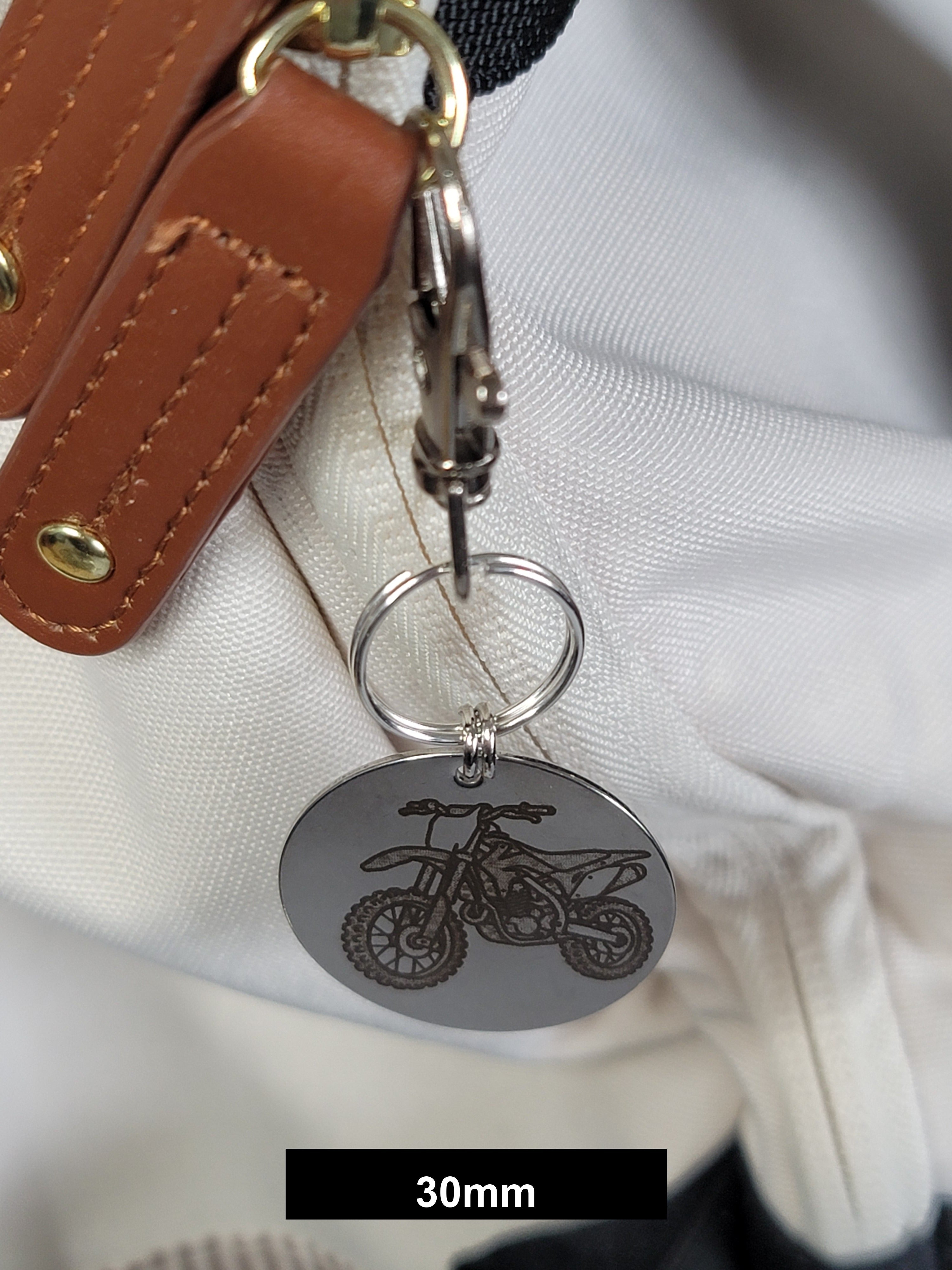 Motorcycle Engraved Fob