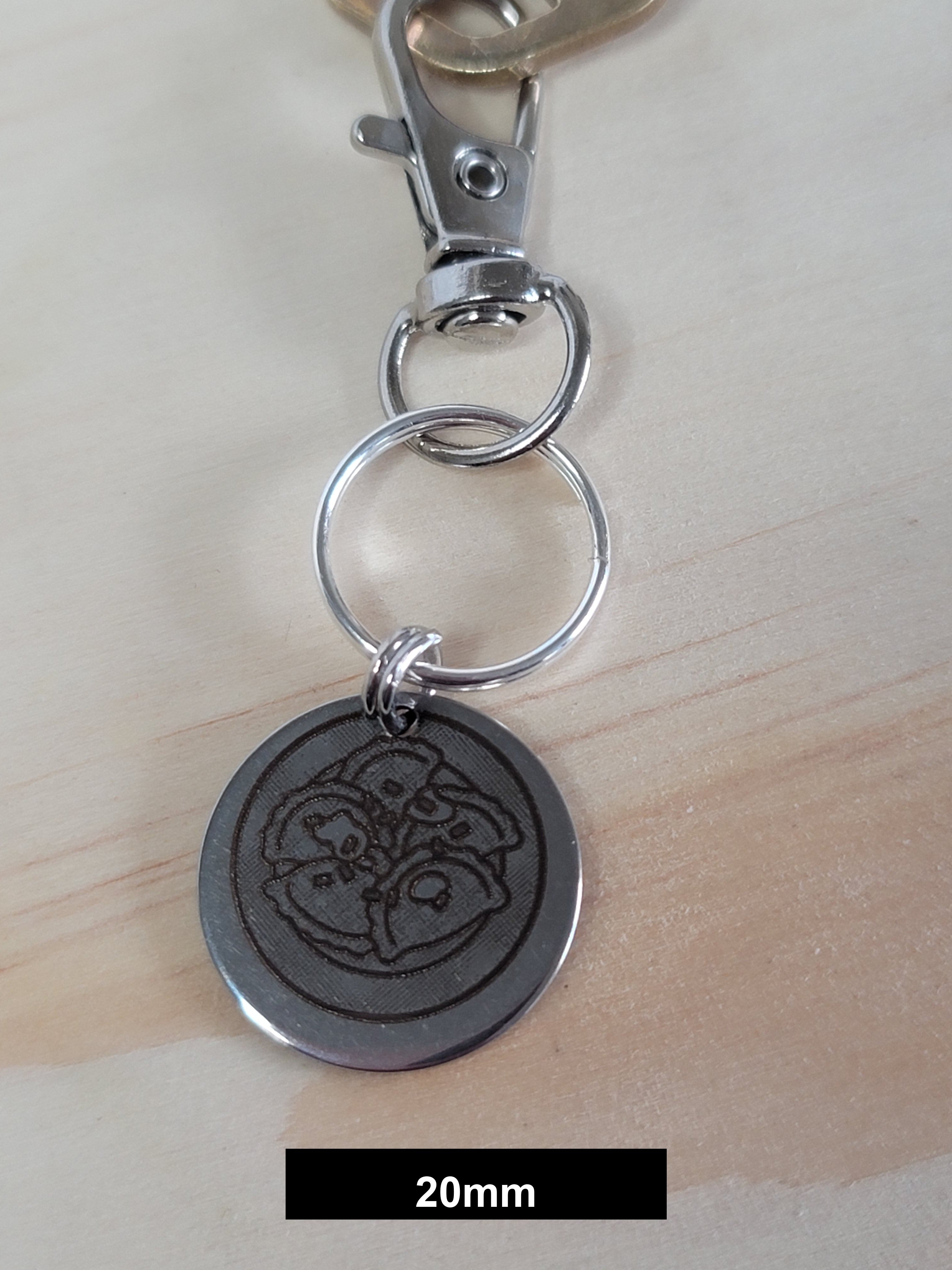 Perogies Engraved Fob