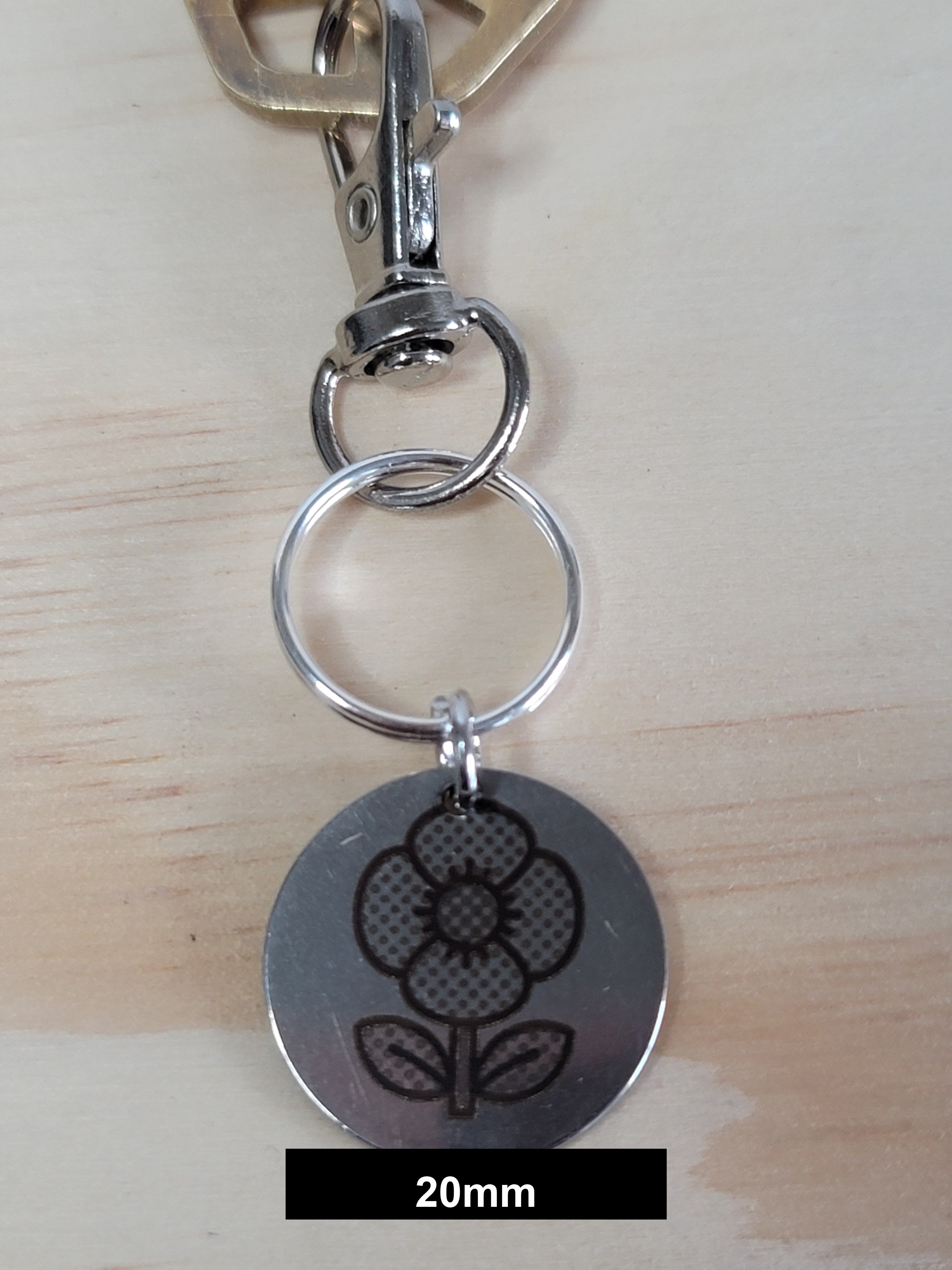 Poppy Engraved Fob