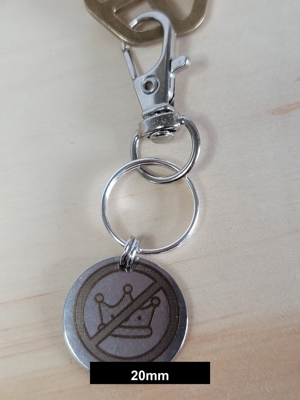 Pro-Democracy Engraved Fob