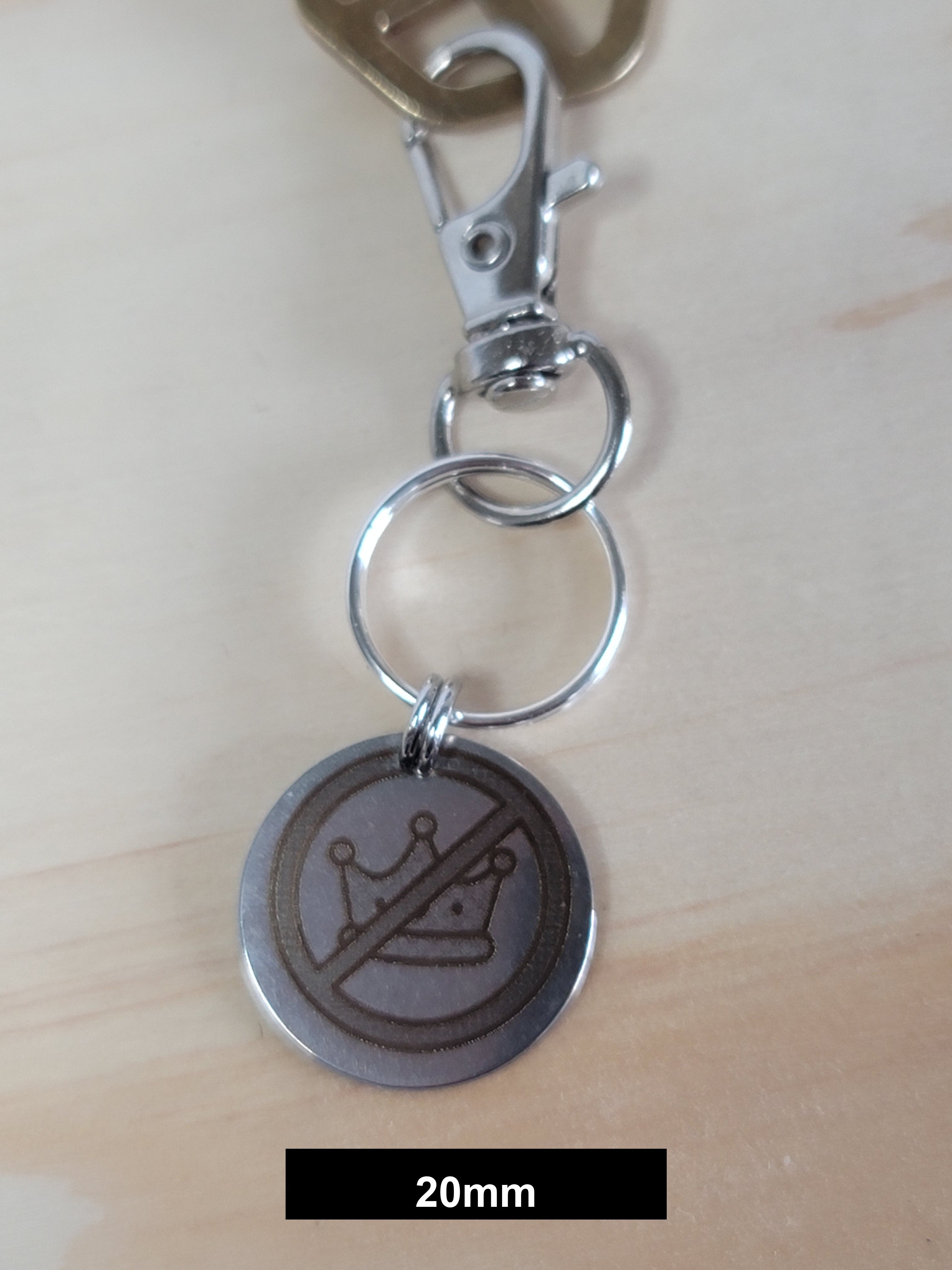 Pro-Democracy Engraved Fob