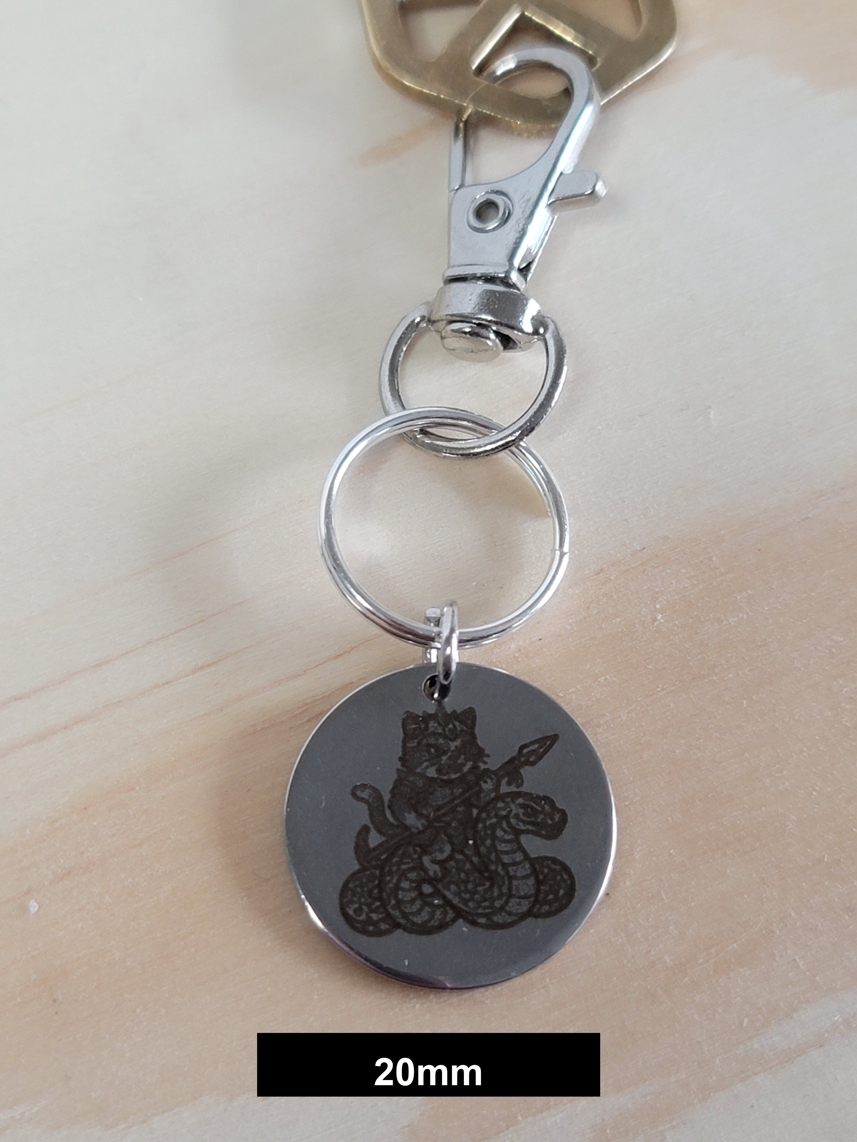 Captain Tom on his serpent Engraved Fob