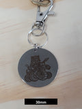 Captain Tom on his serpent Engraved Fob