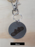 Snowboard Engraved Fob