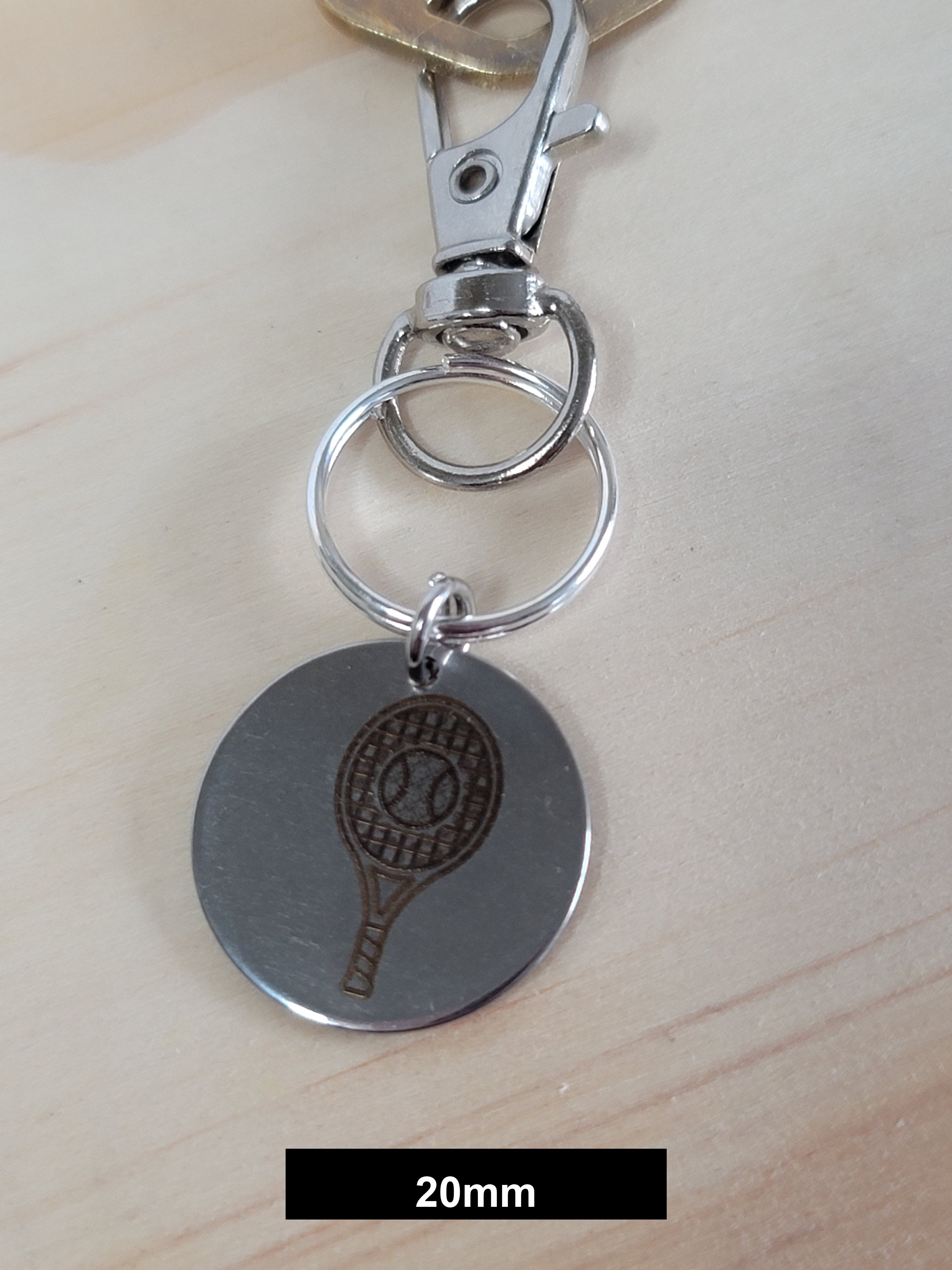 Tennis Engraved Fob