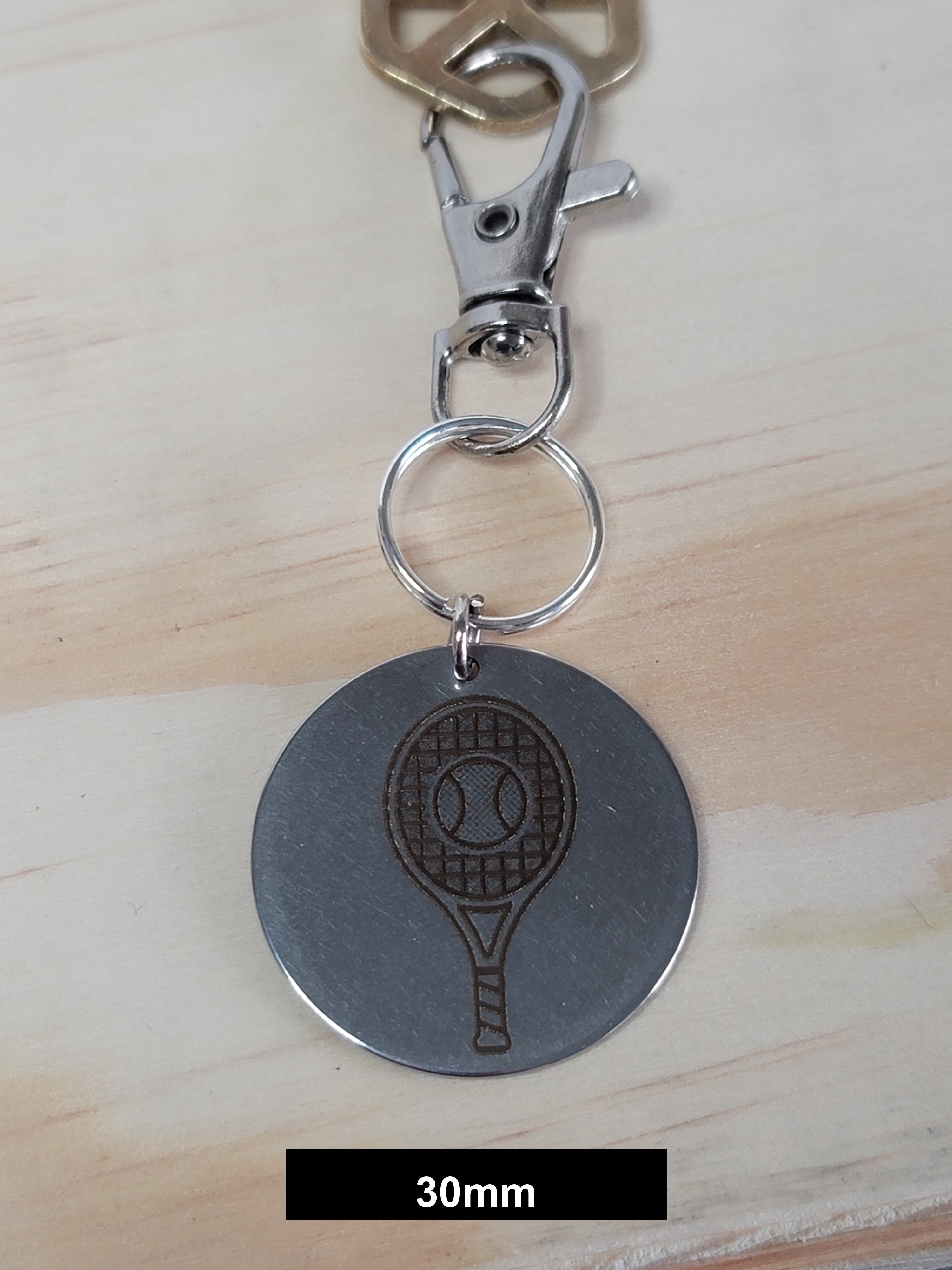 Tennis Engraved Fob