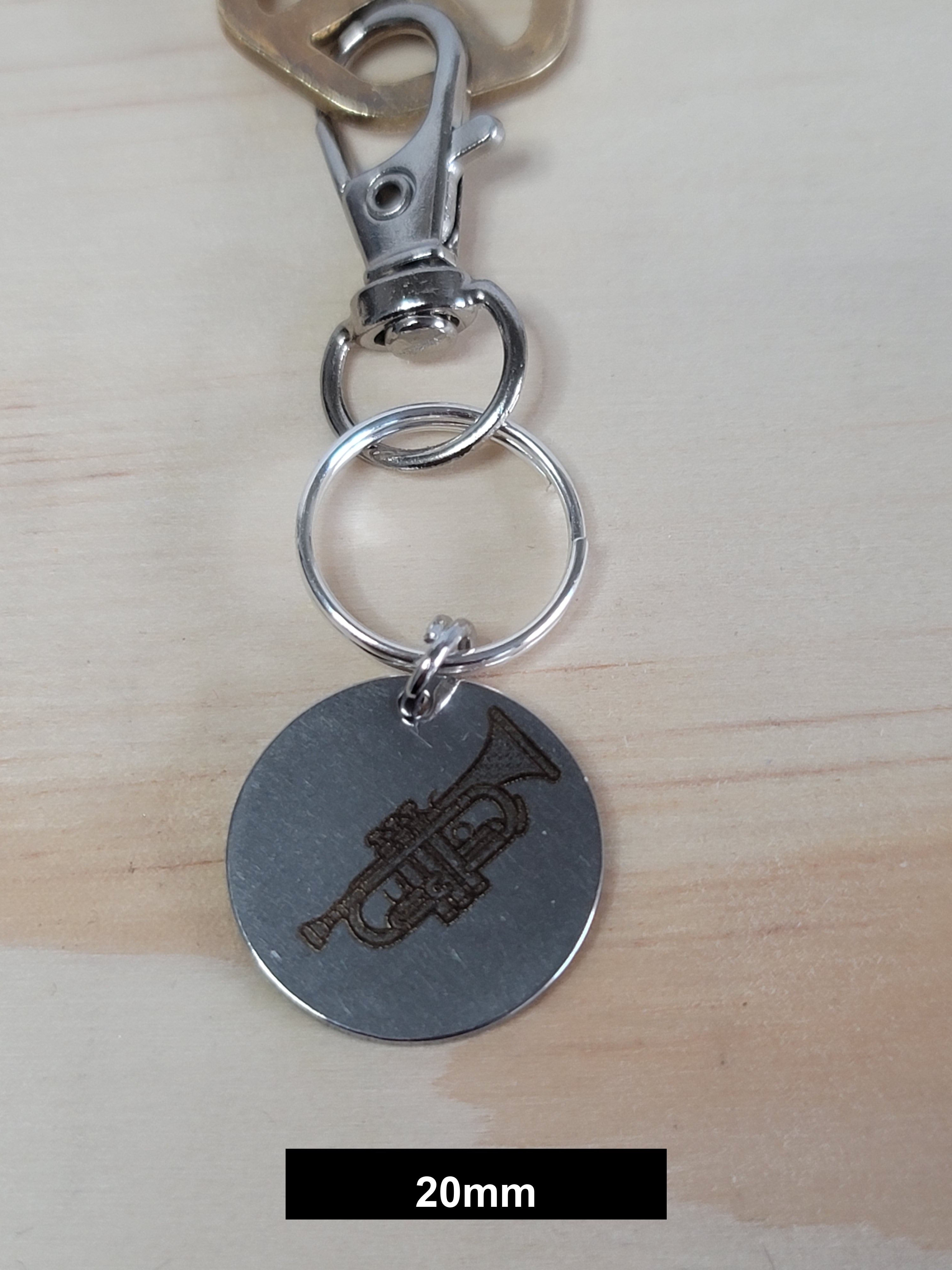 Trumpet Engraved Fob