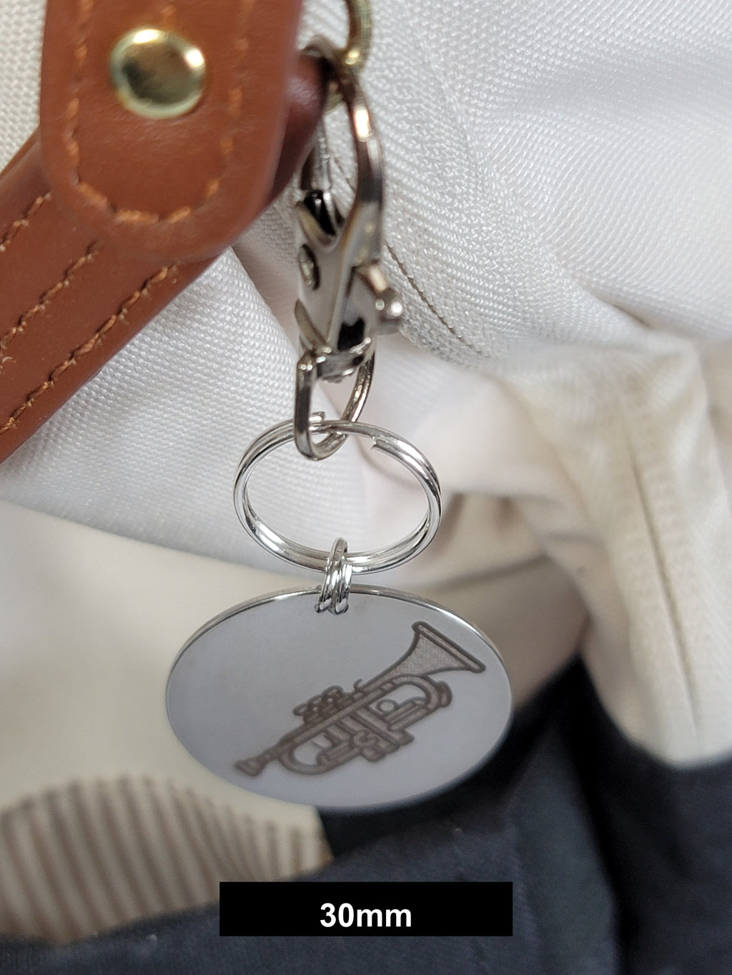 Trumpet Engraved Fob