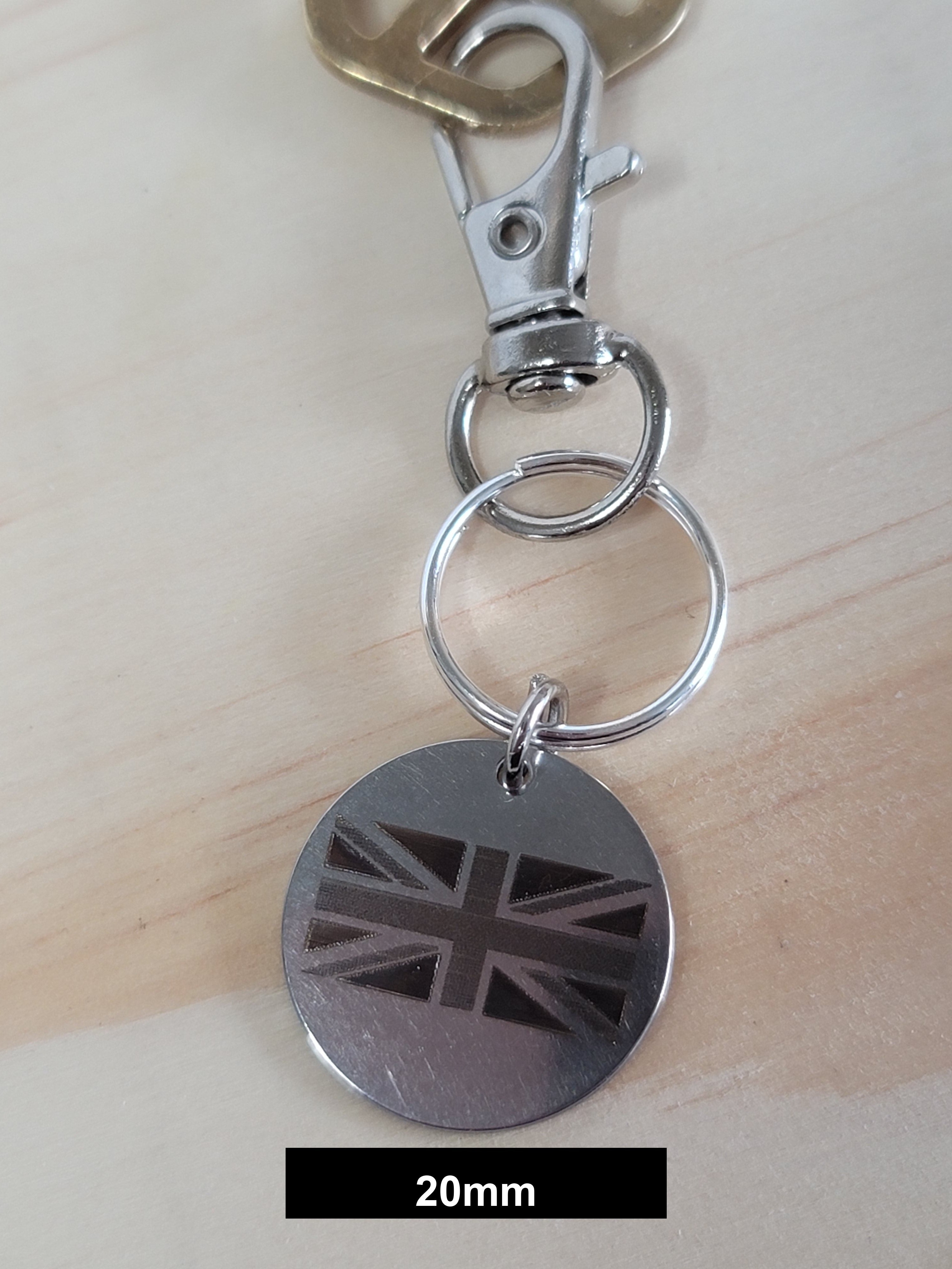 UK Flag Engraved Fob