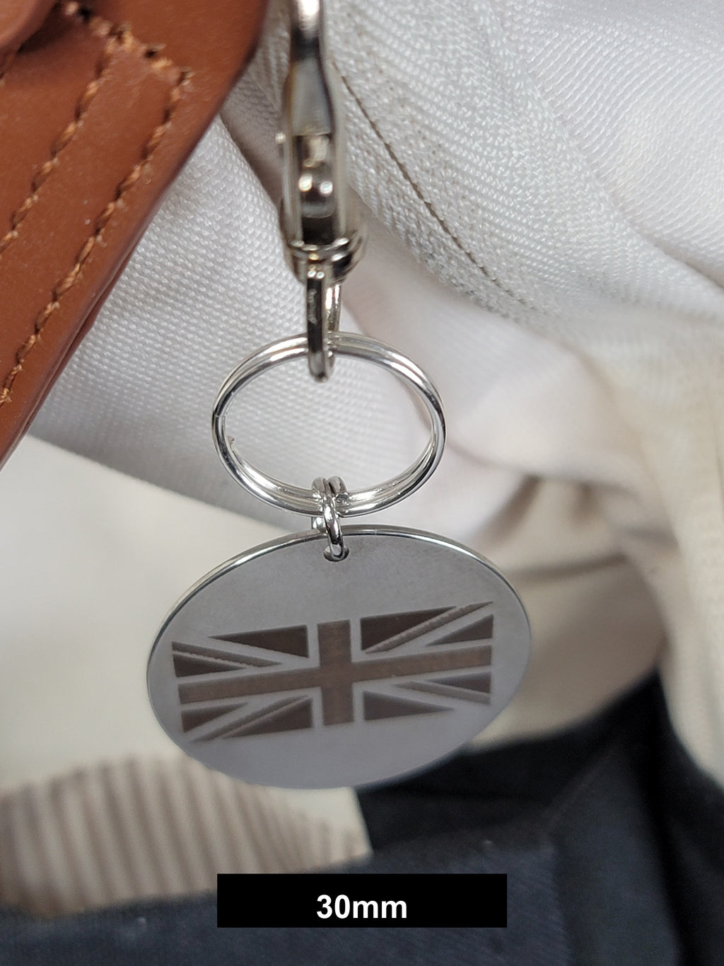 UK Flag Engraved Fob