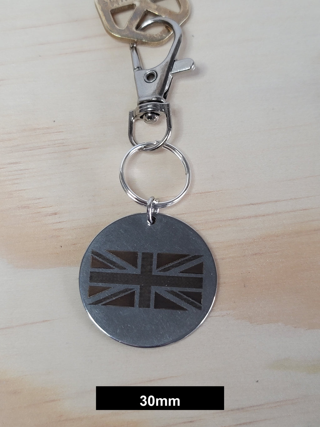 UK Flag Engraved Fob